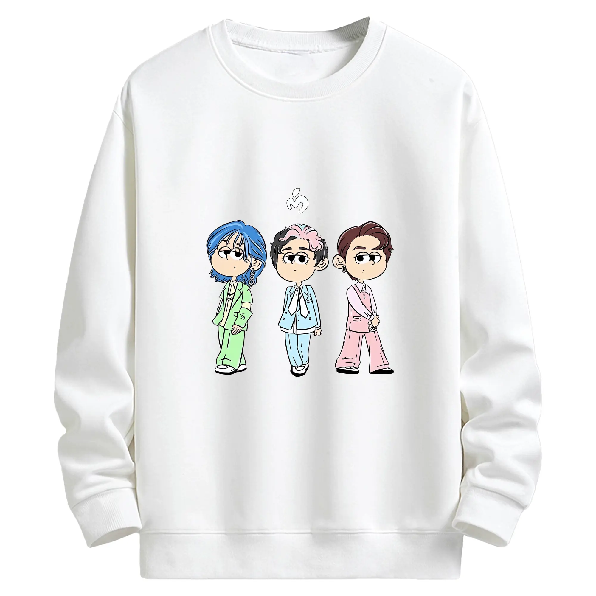 ミセス グリーン アップル グッズ - キッズ クルーネックスウェットシャツ ・ フロントプリント ・ 綿80％ ポリエステル20％ ・ 快適 通学 スポーツ 日常使い お散歩用
