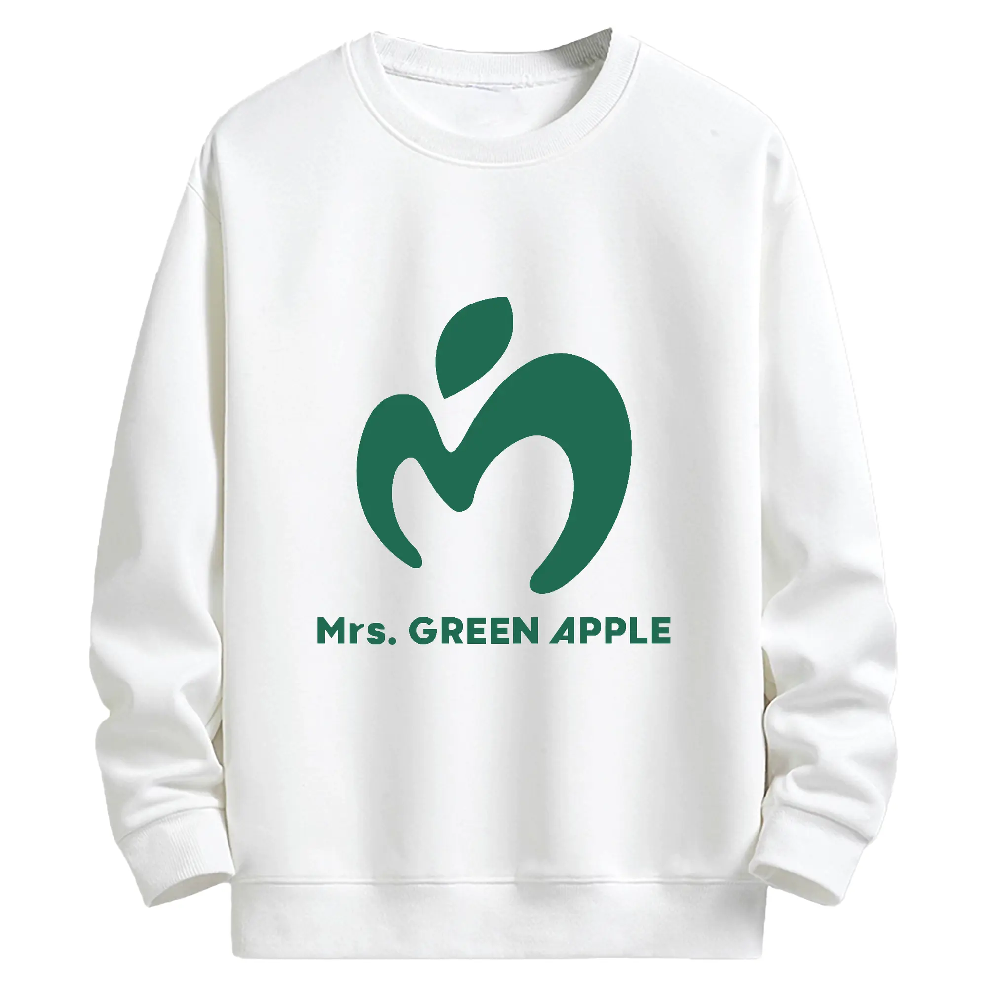ミセス グリーン アップル グッズ - キッズ クルーネックスウェットシャツ ・ フロントプリント ・ 綿80％ ポリエステル20％ ・ 快適 通学 スポーツ 日常使い お散歩用