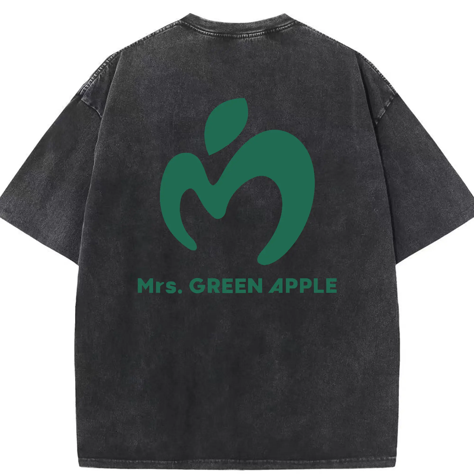 ミセス グリーン アップル グッズ - 綿100％ ヴィンテージ風 半袖Tシャツ ・ 背面プリント ・ 柔らか肌触り ・ 通気性 快適 ・ スポーツ カジュアル 外出用