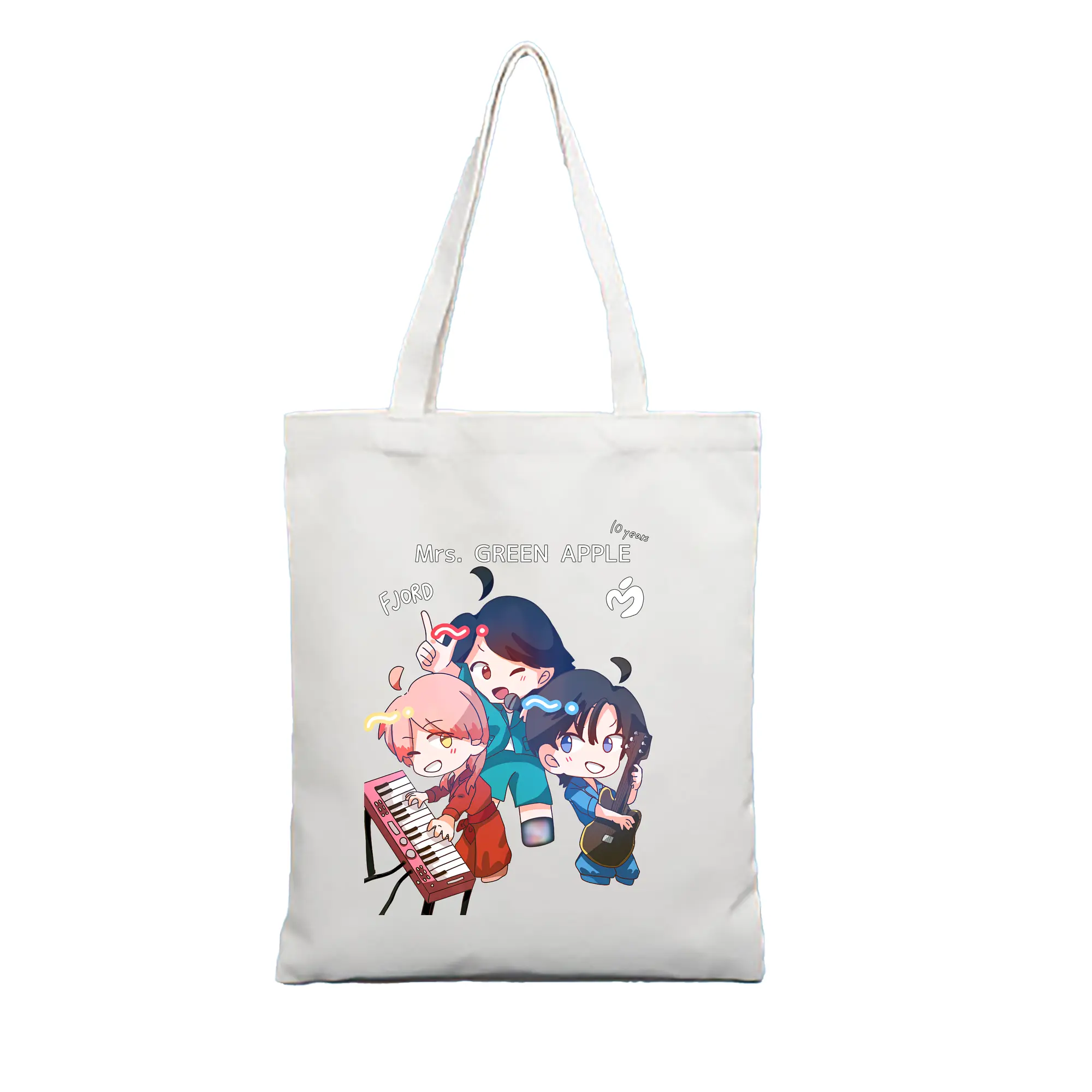 ミセス グリーン アップル グッズ - 縦型キャンバス手提げバッグ（トートバッグ） ・ キャンバス素材 ・ ショッピング用 ・ 軽量 丈夫 お手入れ簡単