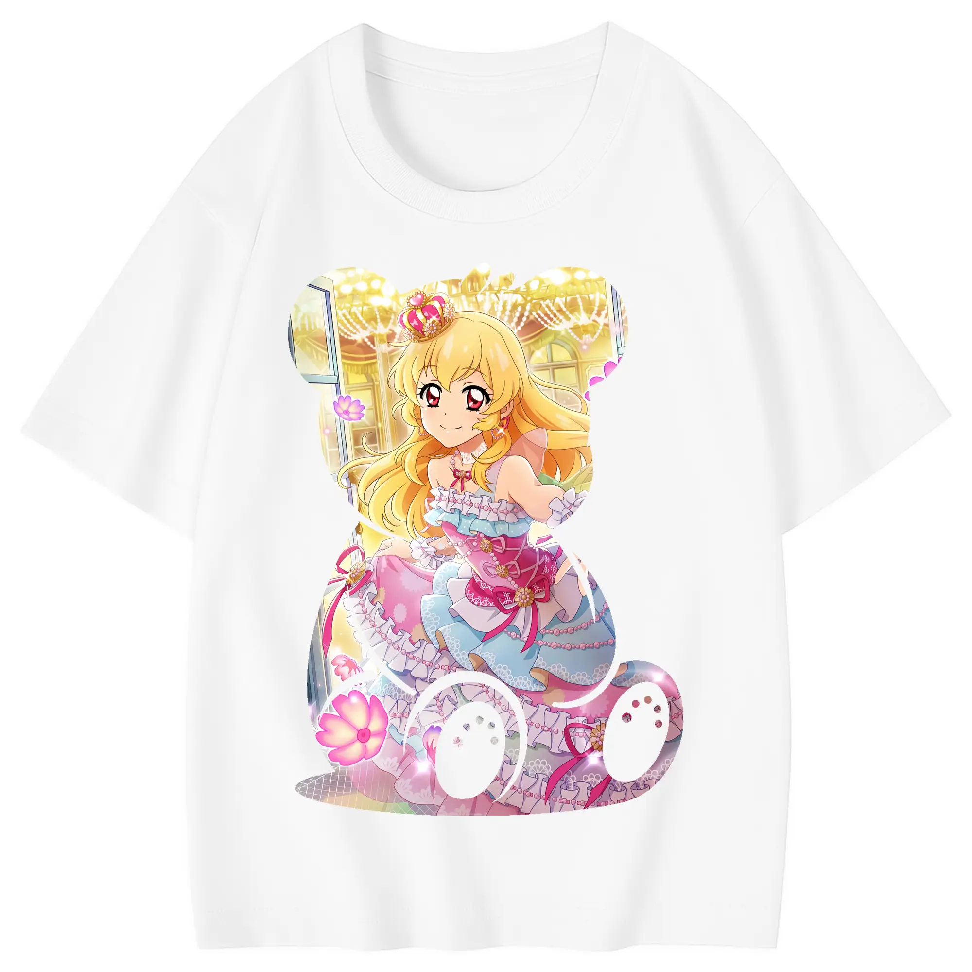 アイカツ グッズ 星宮 いちご - 綿100％ キッズTシャツ ・ フロントプリント ・ 快適 通気性 ・ スポーツ カジュアル 散歩用