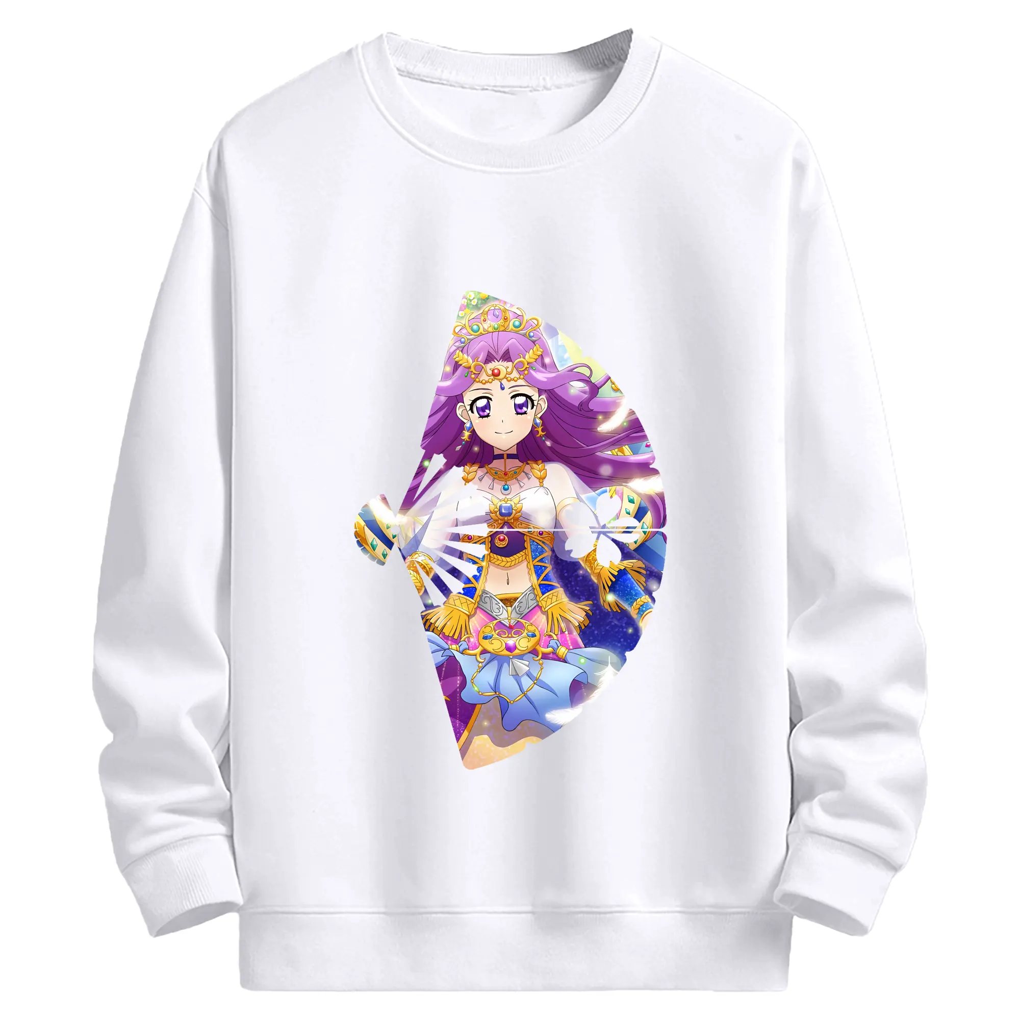 アイカツ グッズ 神崎 美月 - 高品質 クルーネック スウェット ・ コットン59％ ポリエステル41％ ・ ユニセックス 長袖 トレーナー ・ カジュアル デイリー スポーツ 散歩用