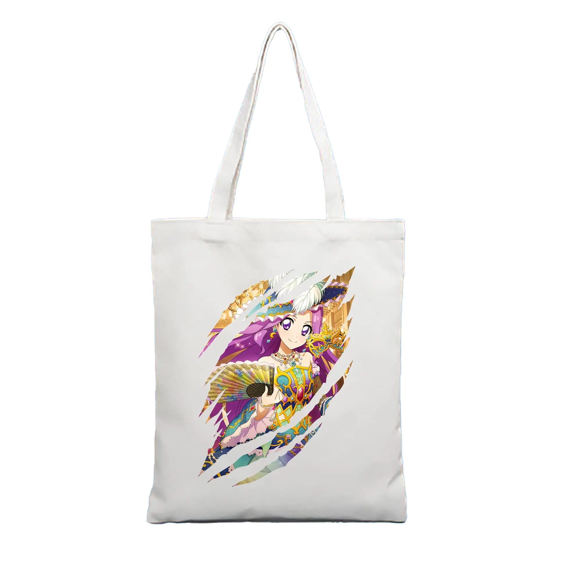 アイカツ グッズ 神崎 美月 - 縦型キャンバス手提げバッグ（トートバッグ） ・ キャンバス素材 ・ ショッピング用 ・ 軽量 丈夫 お手入れ簡単