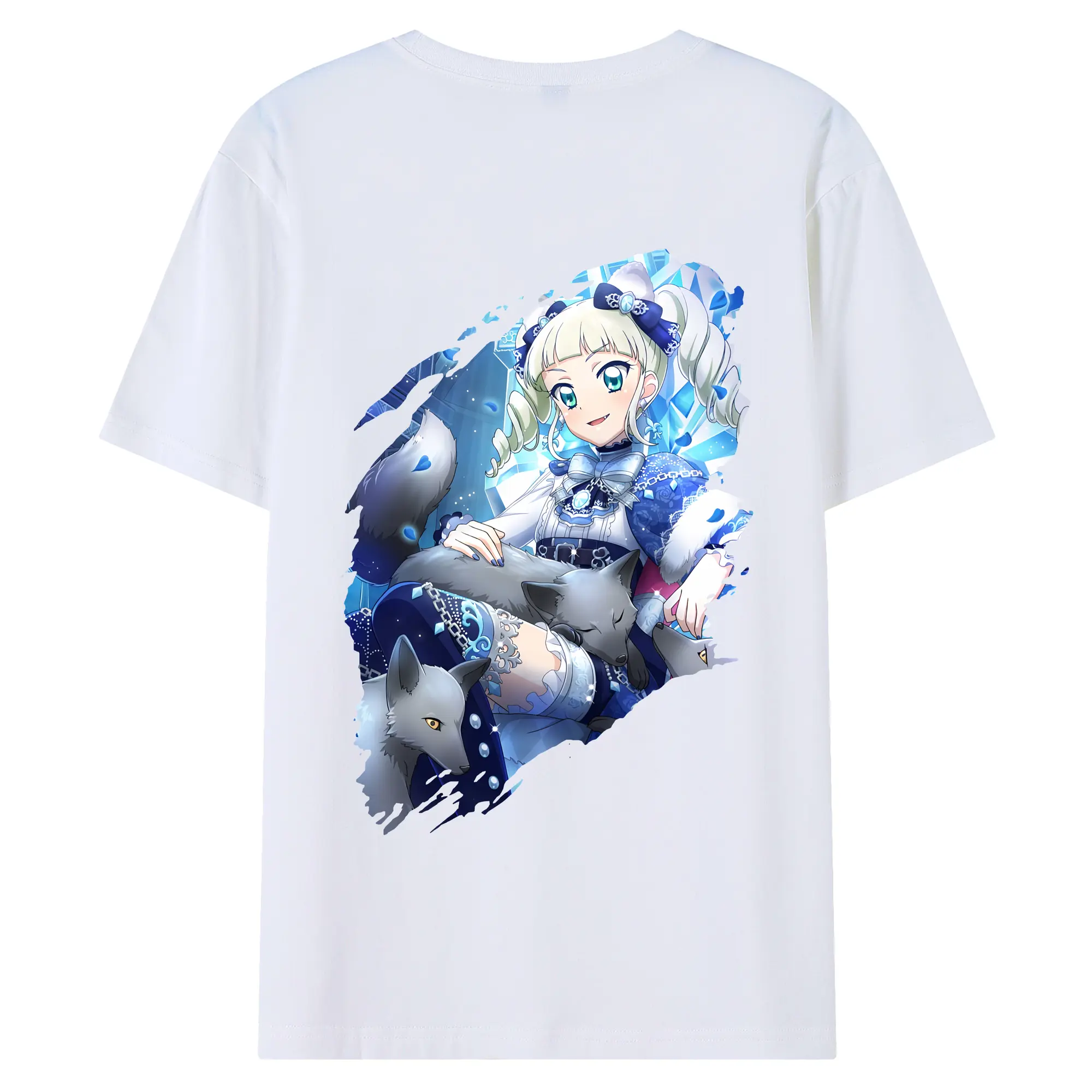 アイカツ グッズ 藤堂 ユリカ - 綿100％ 半袖Tシャツ ・ バックプリント ・ 快適 通気性 ・ 日常使い 散歩 スポーツ用