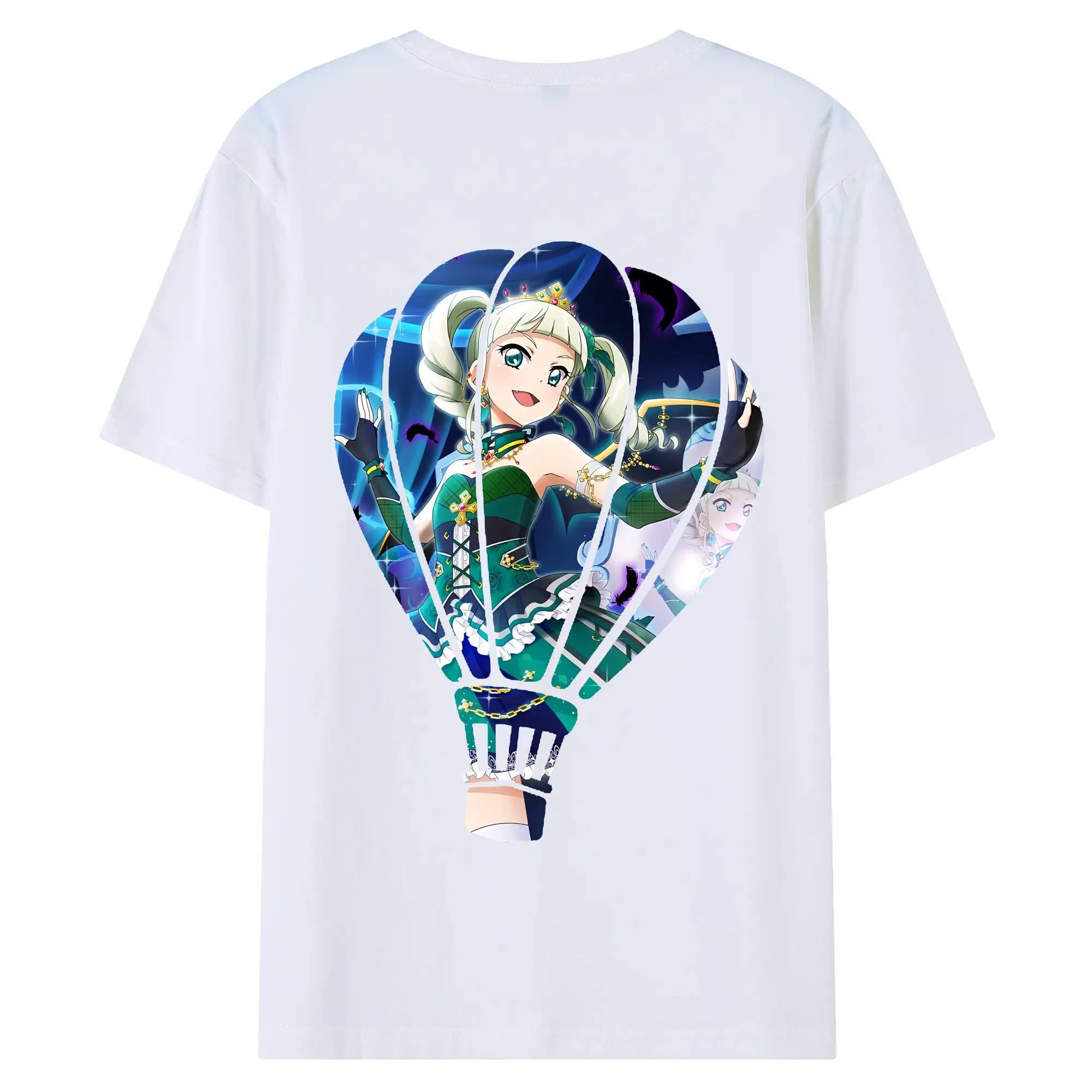 アイカツ グッズ 藤堂 ユリカ - 綿100％ 半袖Tシャツ ・ バックプリント ・ 快適 通気性 ・ 日常使い 散歩 スポーツ用