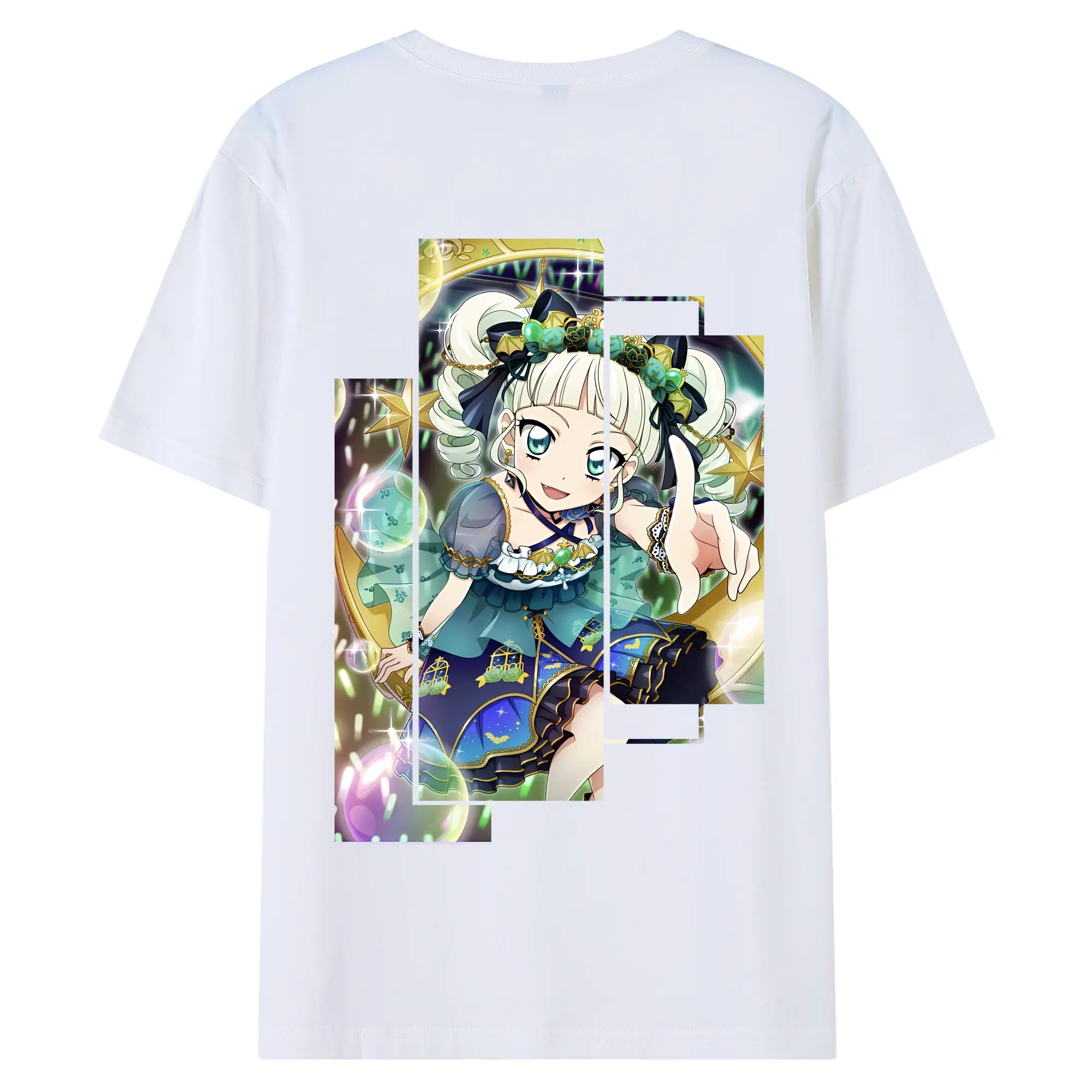 アイカツ グッズ 藤堂 ユリカ - 綿100％ 半袖Tシャツ ・ バックプリント ・ 快適 通気性 ・ 日常使い 散歩 スポーツ用
