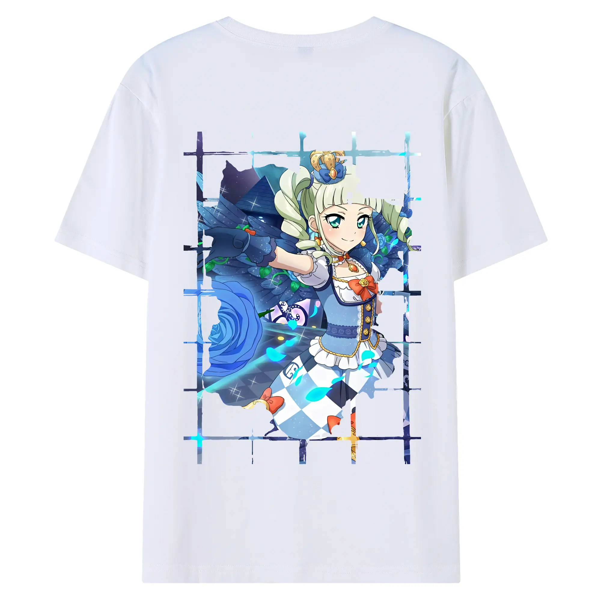 アイカツ グッズ 藤堂 ユリカ - 綿100％ 半袖Tシャツ ・ バックプリント ・ 快適 通気性 ・ 日常使い 散歩 スポーツ用