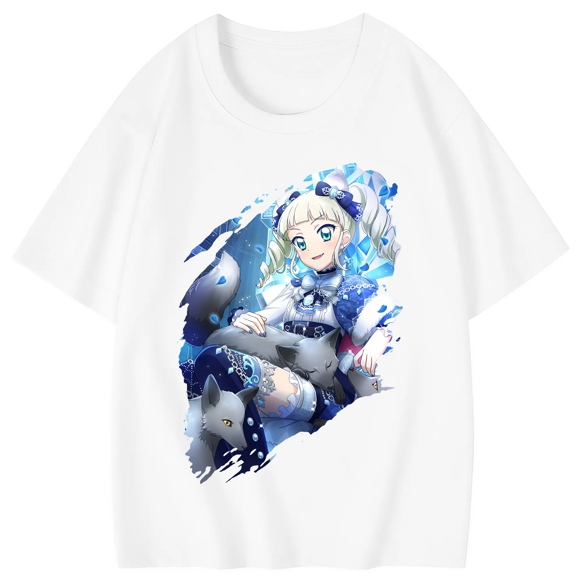 アイカツ グッズ 藤堂 ユリカ - 綿100％ キッズTシャツ ・ フロントプリント ・ 快適 通気性 ・ スポーツ カジュアル 散歩用