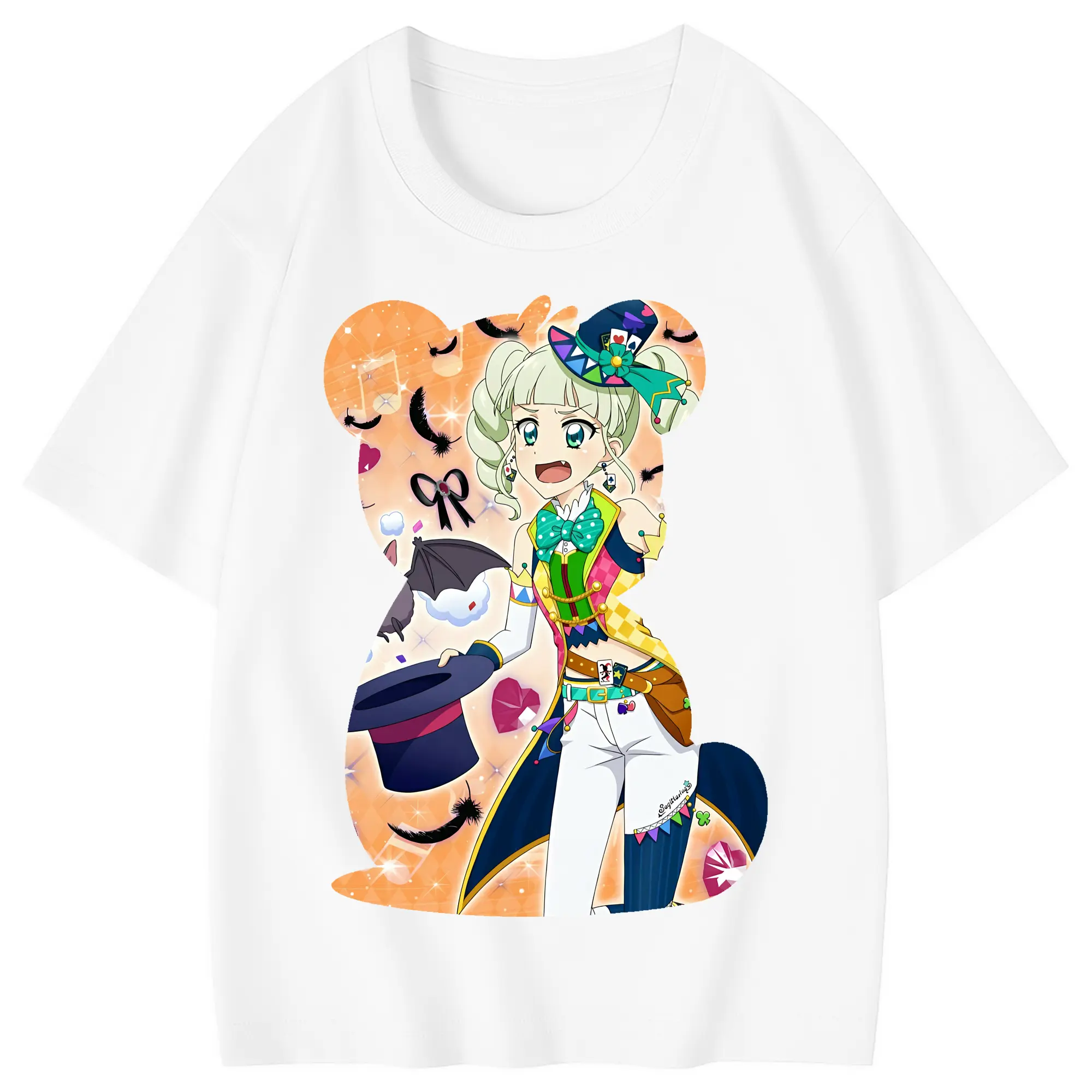 アイカツ グッズ 藤堂 ユリカ - 綿100％ キッズTシャツ ・ フロントプリント ・ 快適 通気性 ・ スポーツ カジュアル 散歩用