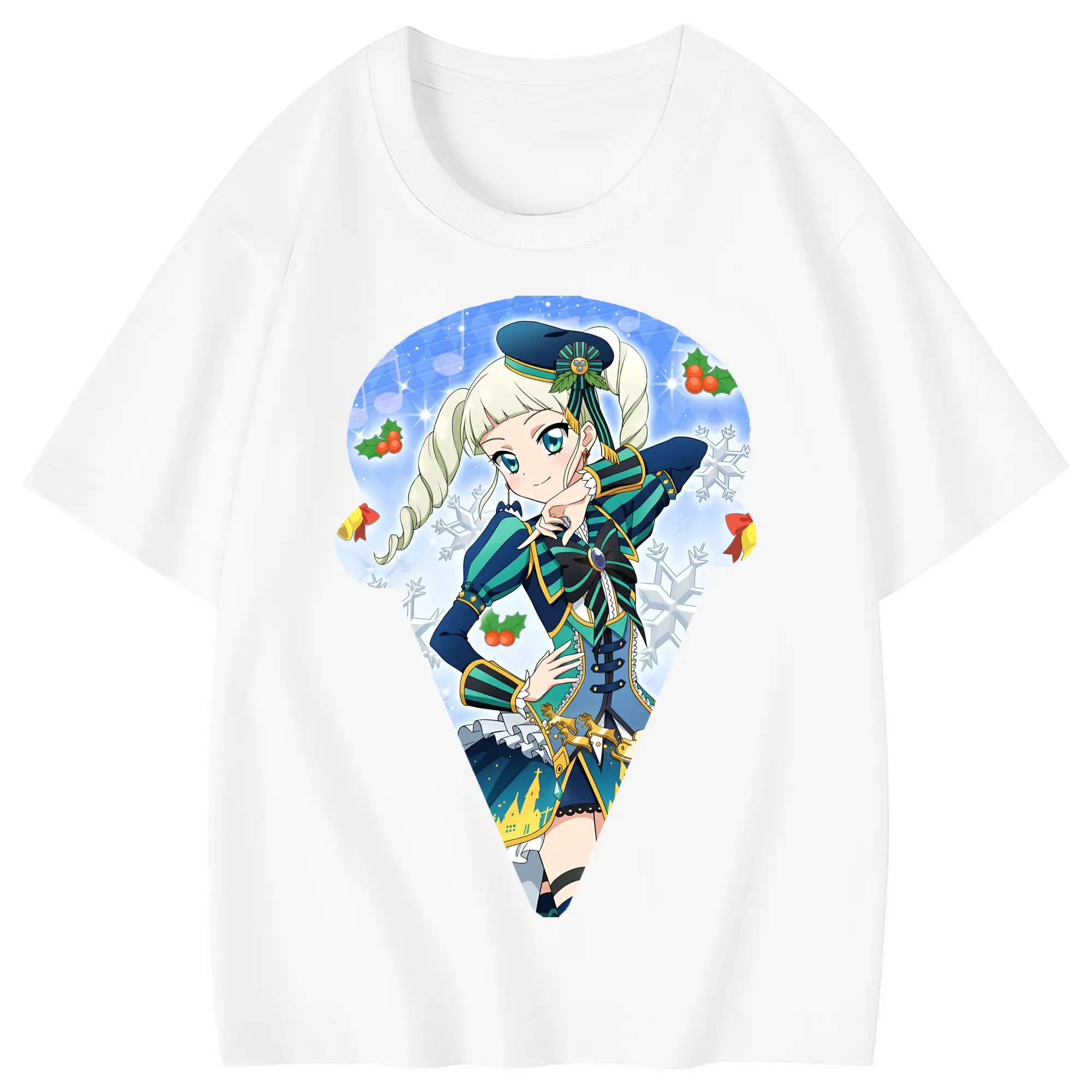 アイカツ グッズ 藤堂 ユリカ - 綿100％ キッズTシャツ ・ フロントプリント ・ 快適 通気性 ・ スポーツ カジュアル 散歩用