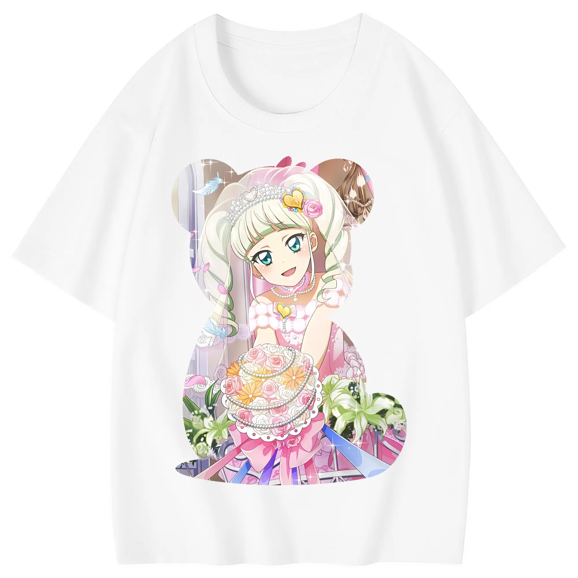 アイカツ グッズ 藤堂 ユリカ - 綿100％ キッズTシャツ ・ フロントプリント ・ 快適 通気性 ・ スポーツ カジュアル 散歩用
