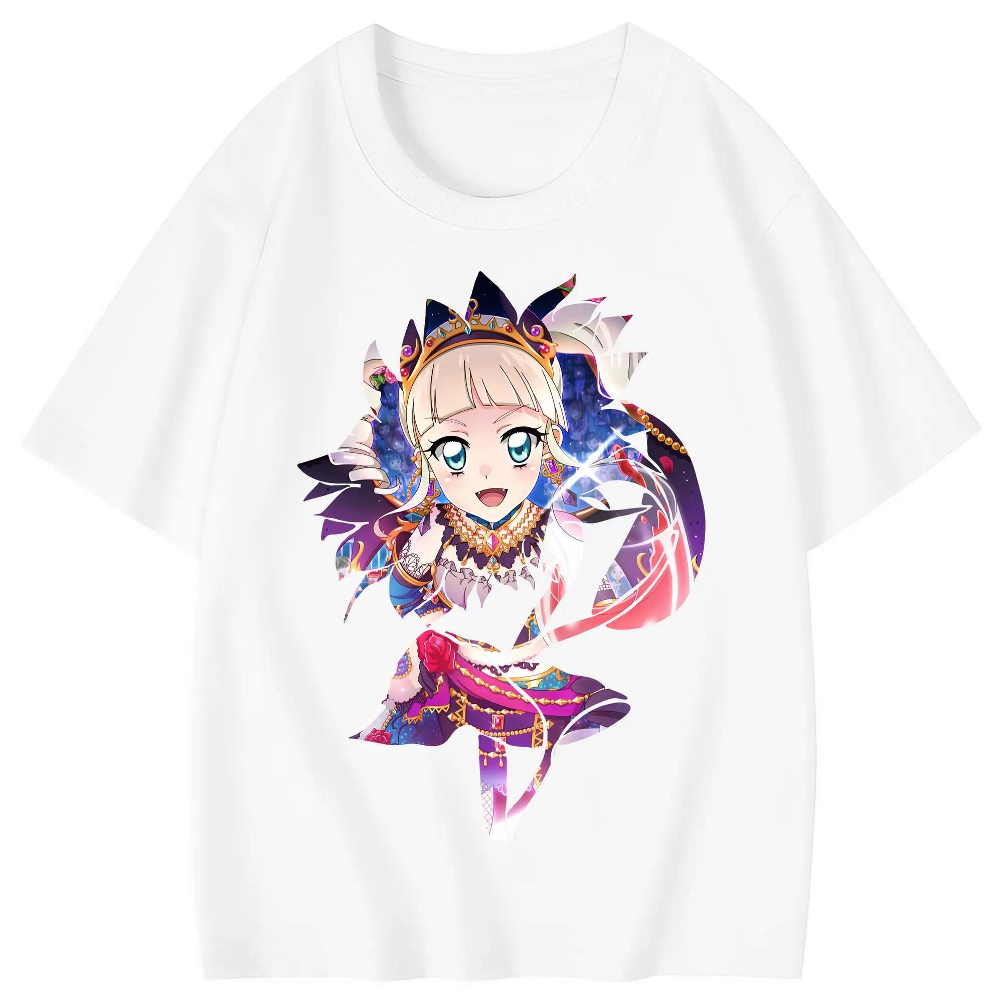 アイカツ グッズ 藤堂 ユリカ - 綿100％ キッズTシャツ ・ フロントプリント ・ 快適 通気性 ・ スポーツ カジュアル 散歩用