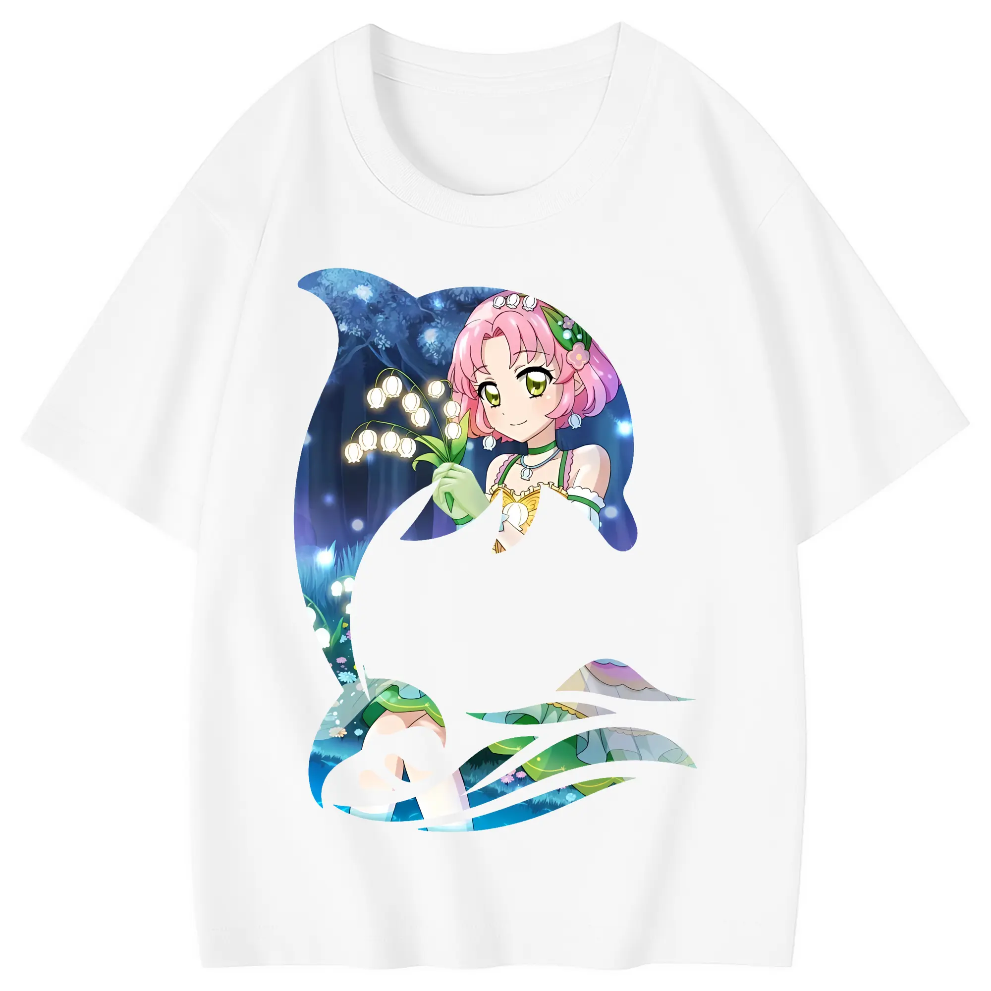 アイカツ グッズ 北大路 さくら - 綿100％ キッズTシャツ ・ フロントプリント ・ 快適 通気性 ・ スポーツ カジュアル 散歩用