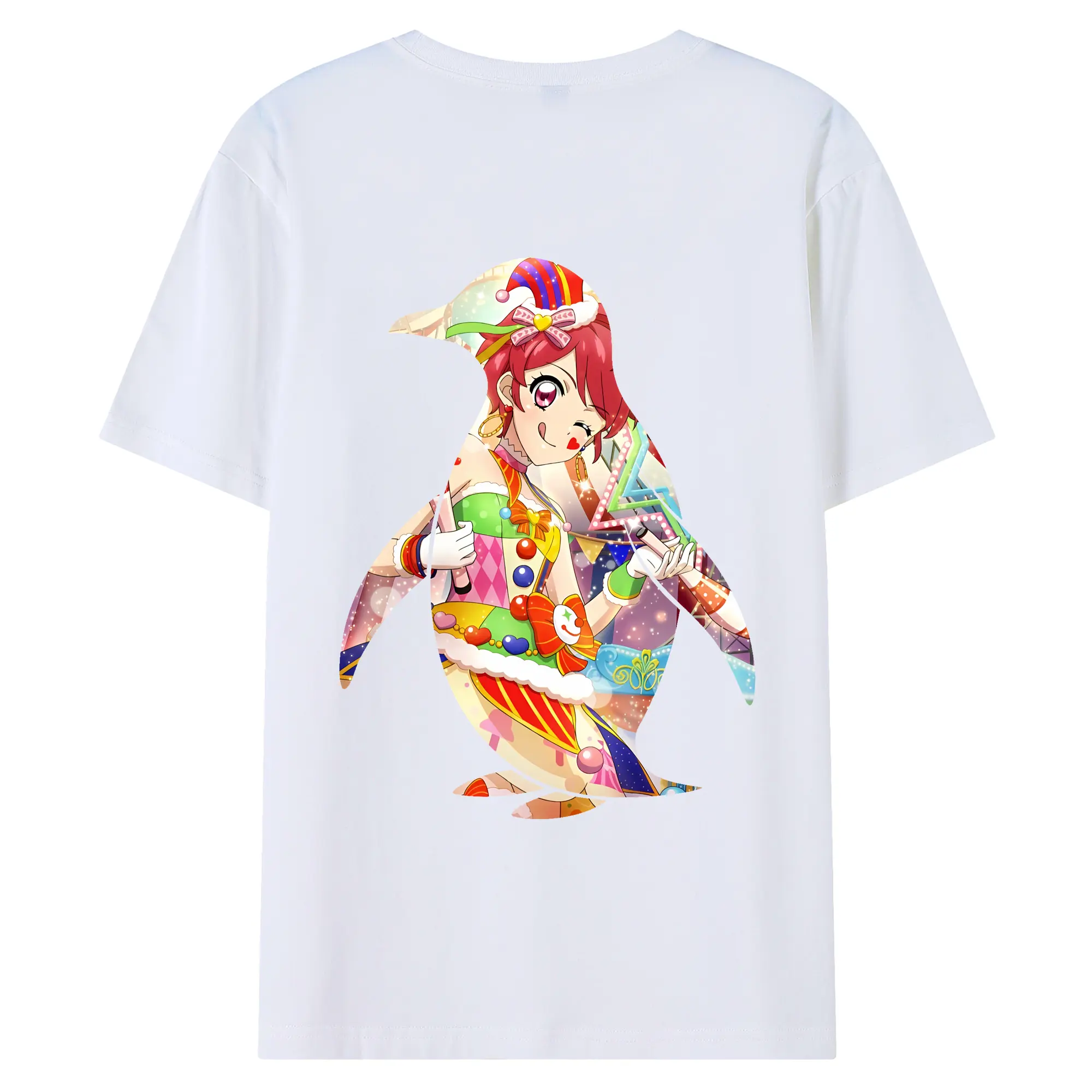 アイカツ グッズ 一ノ瀬 かえで - 綿100％ 半袖Tシャツ ・ バックプリント ・ 快適 通気性 ・ 日常使い 散歩 スポーツ用