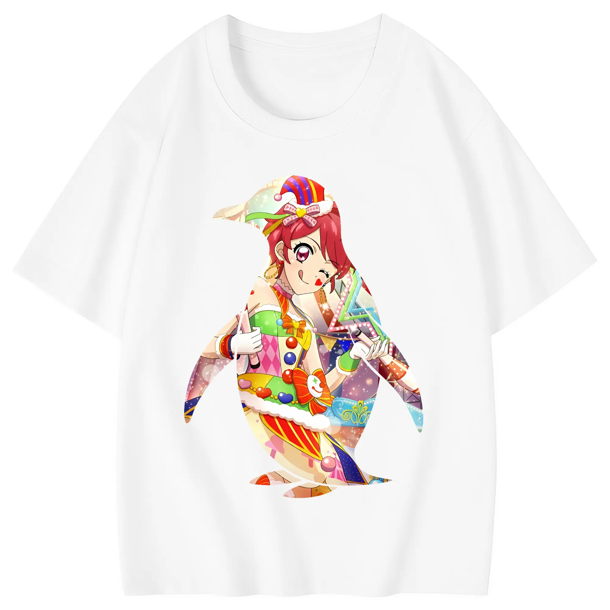 アイカツ グッズ 一ノ瀬 かえで - 綿100％ キッズTシャツ ・ フロントプリント ・ 快適 通気性 ・ スポーツ カジュアル 散歩用