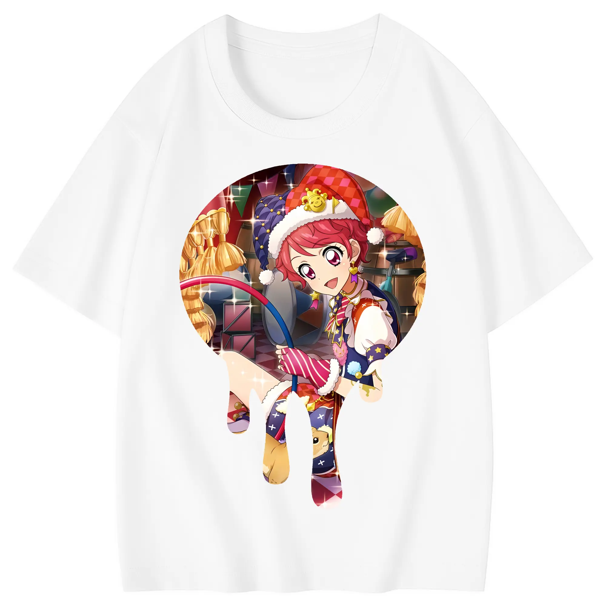 アイカツ グッズ 一ノ瀬 かえで - 綿100％ キッズTシャツ ・ フロントプリント ・ 快適 通気性 ・ スポーツ カジュアル 散歩用