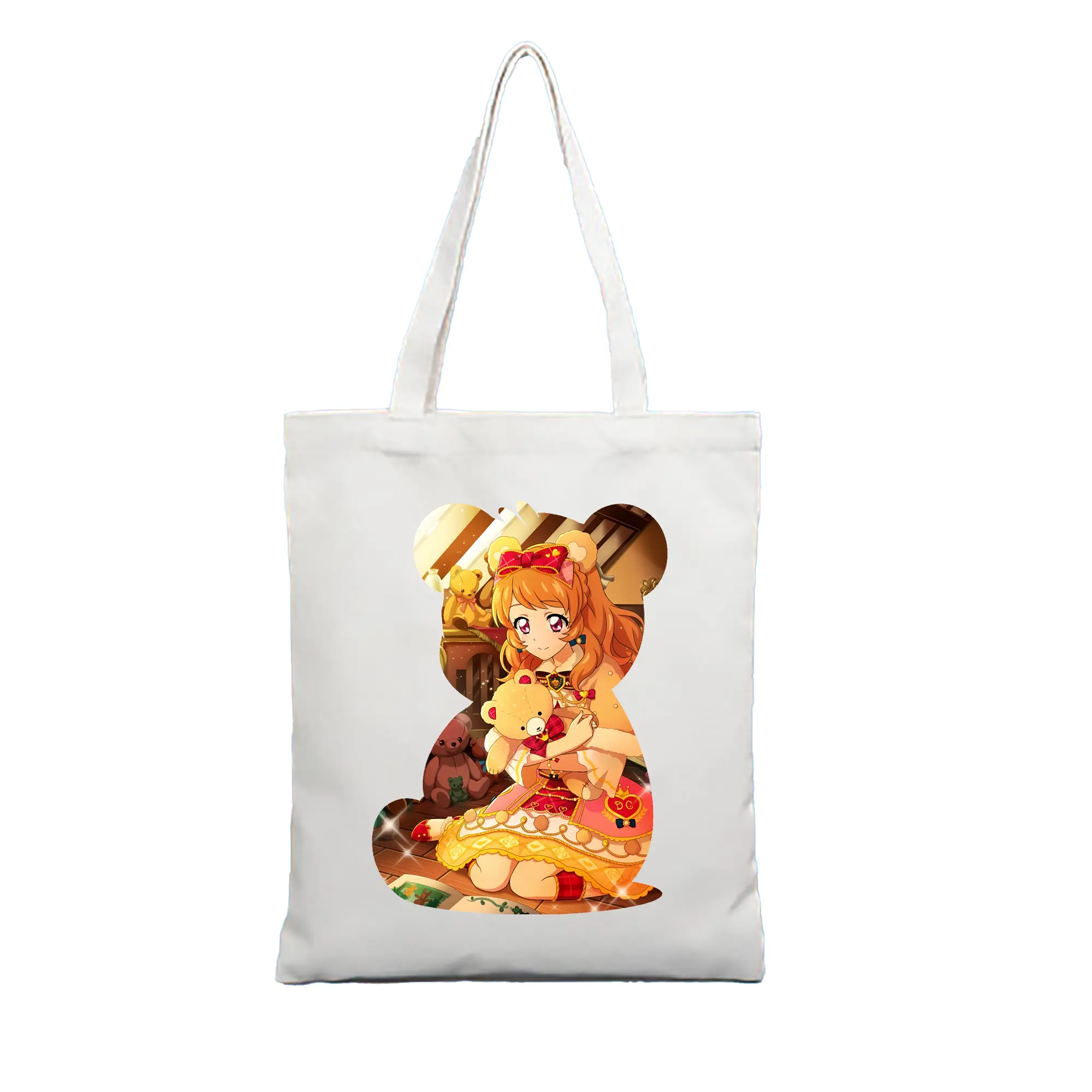 アイカツ グッズ 大空 あかり - 縦型キャンバス手提げバッグ（トートバッグ） ・ キャンバス素材 ・ ショッピング用 ・ 軽量 丈夫 お手入れ簡単