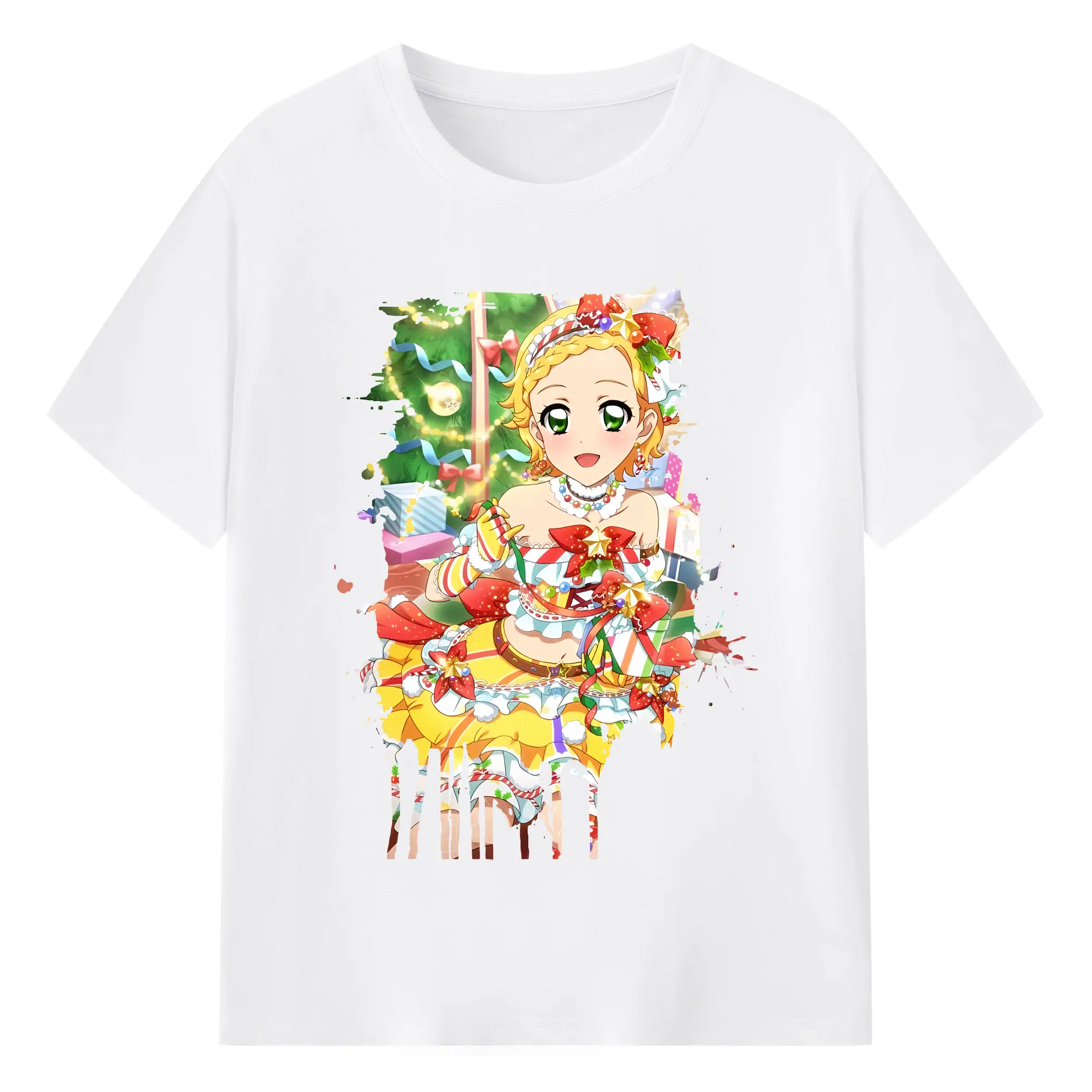 アイカツ グッズ 新条 ひなき - 綿100％ 半袖Tシャツ ・ フロントプリント ・ 快適 通気性 ・ 日常使い 散歩 スポーツ用