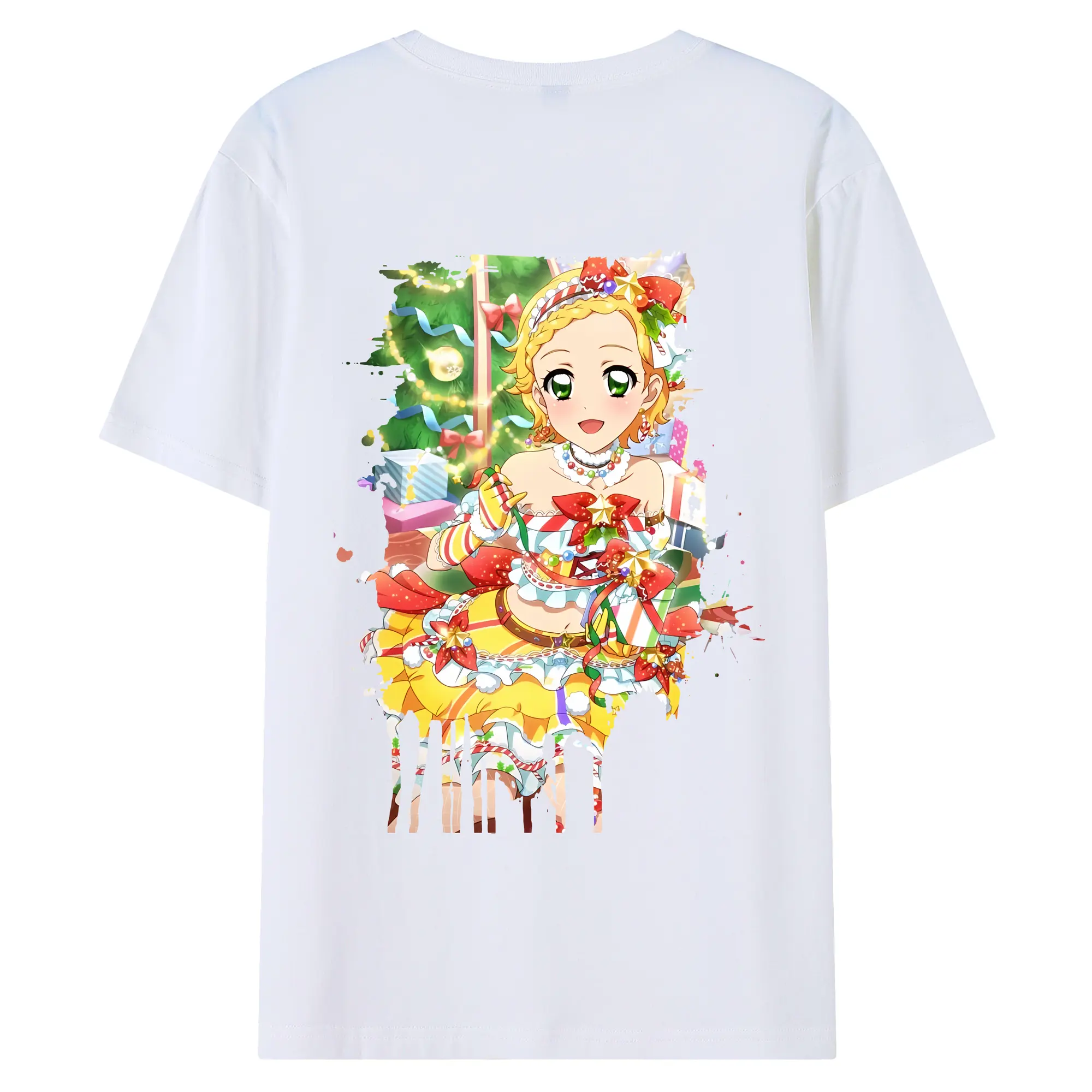 アイカツ グッズ 新条 ひなき - 綿100％ 半袖Tシャツ ・ バックプリント ・ 快適 通気性 ・ 日常使い 散歩 スポーツ用