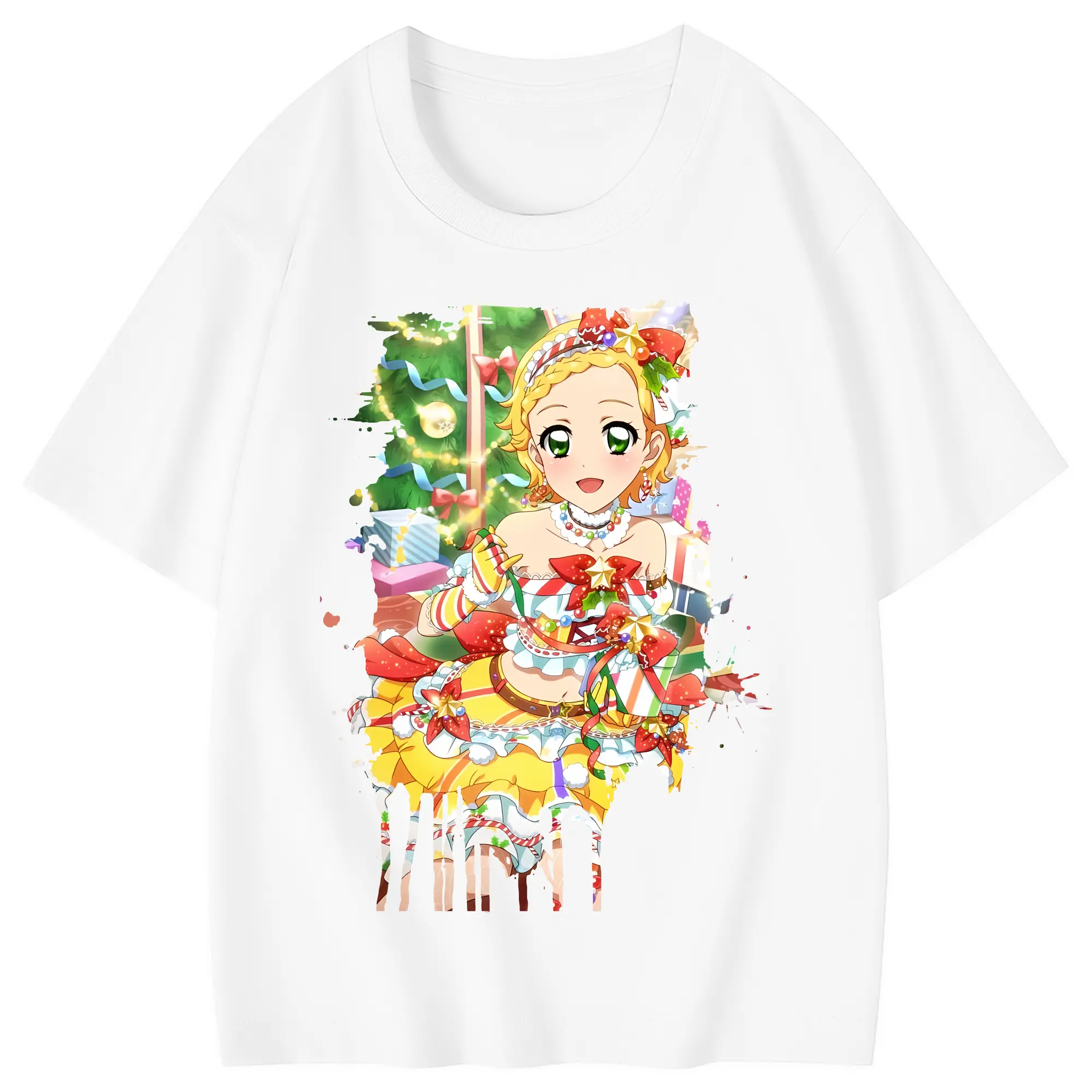 アイカツ グッズ 新条 ひなき - 綿100％ キッズTシャツ ・ フロントプリント ・ 快適 通気性 ・ スポーツ カジュアル 散歩用