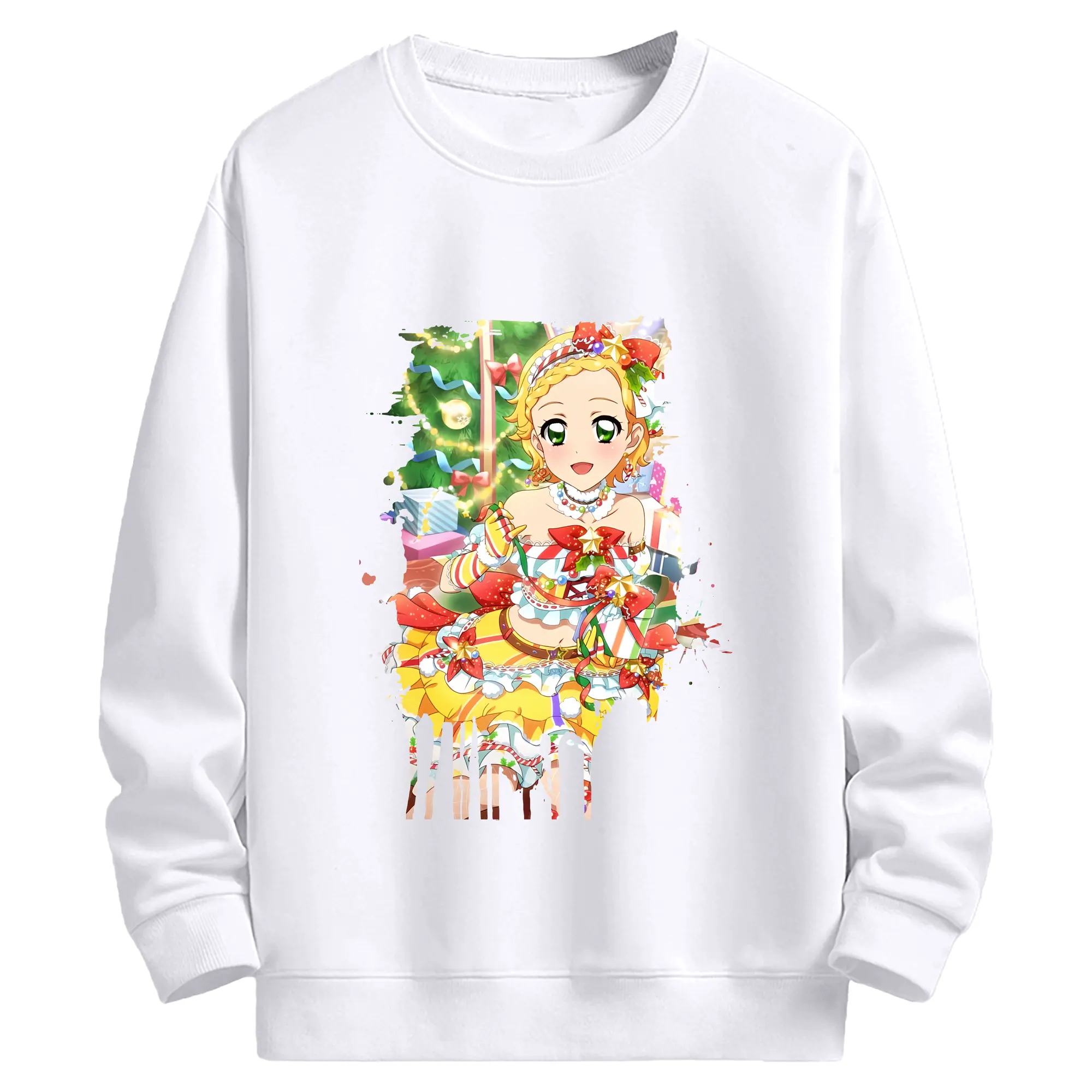 アイカツ グッズ 新条 ひなき - 高品質 クルーネック スウェット ・ コットン59％ ポリエステル41％ ・ ユニセックス 長袖 トレーナー ・ カジュアル デイリー スポーツ 散歩用