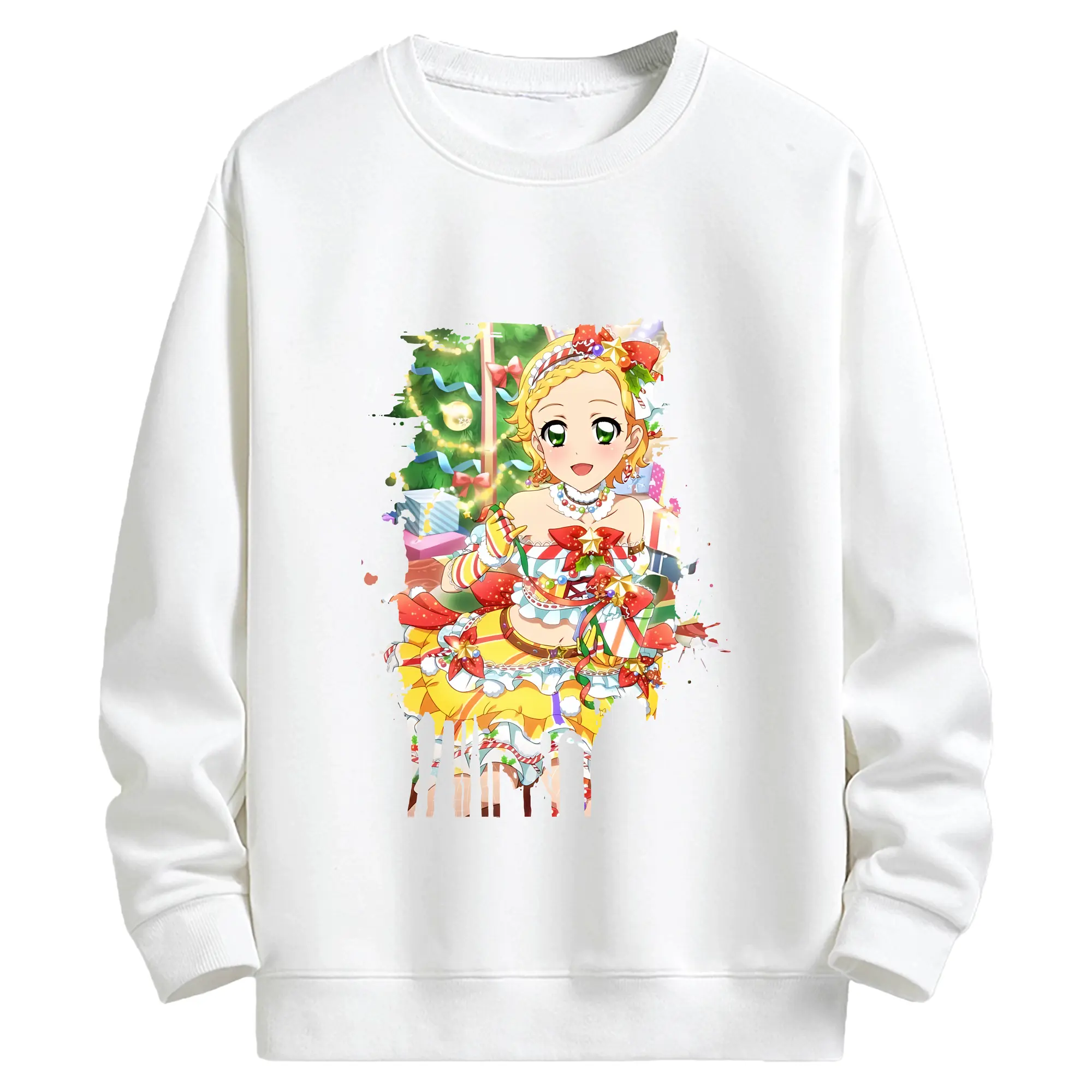 アイカツ グッズ 新条 ひなき - キッズ クルーネックスウェットシャツ ・ フロントプリント ・ 綿80％ ポリエステル20％ ・ 快適 通学 スポーツ 日常使い お散歩用