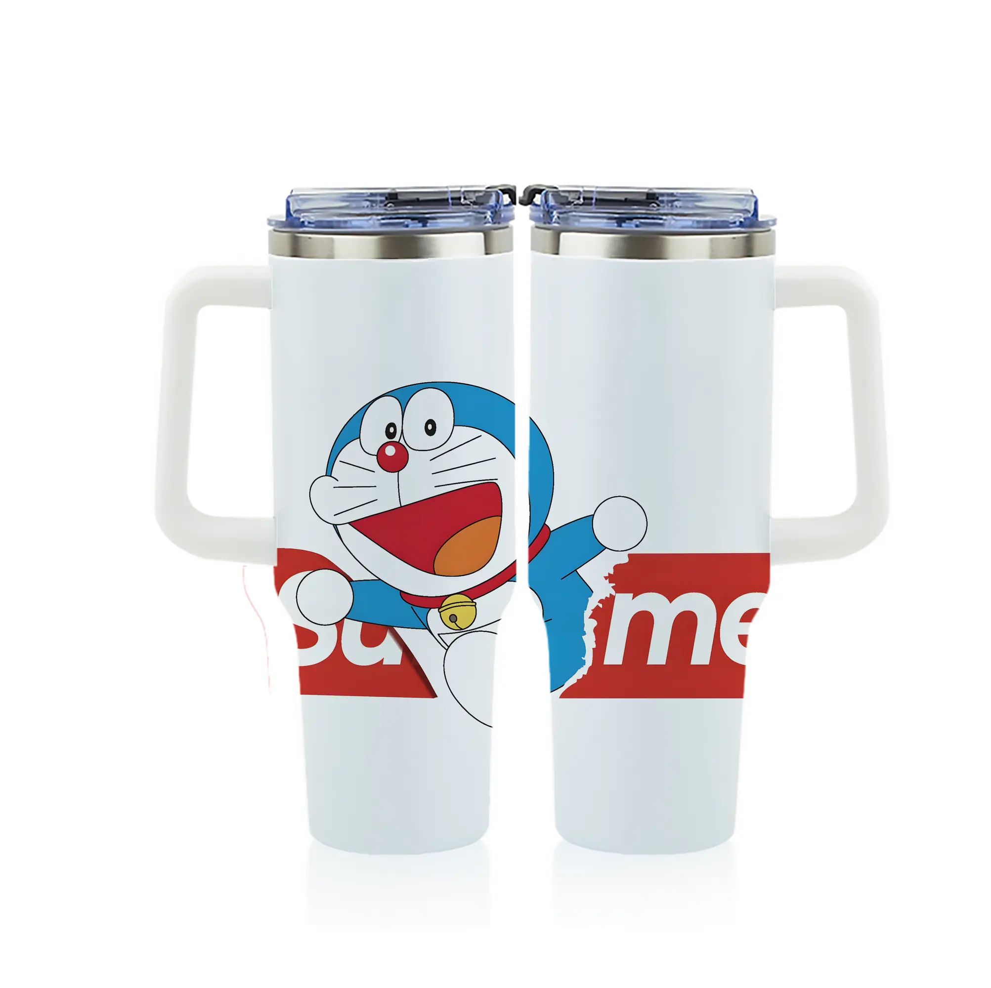 ドラえもん グッズドラえもん - 1200mL フルプリント車用タンブラー ・ 304ステンレス 内側 ・ 201ステンレス 外側 ・ 保温 保冷 ・ 通勤 ドライブ アウトドア用