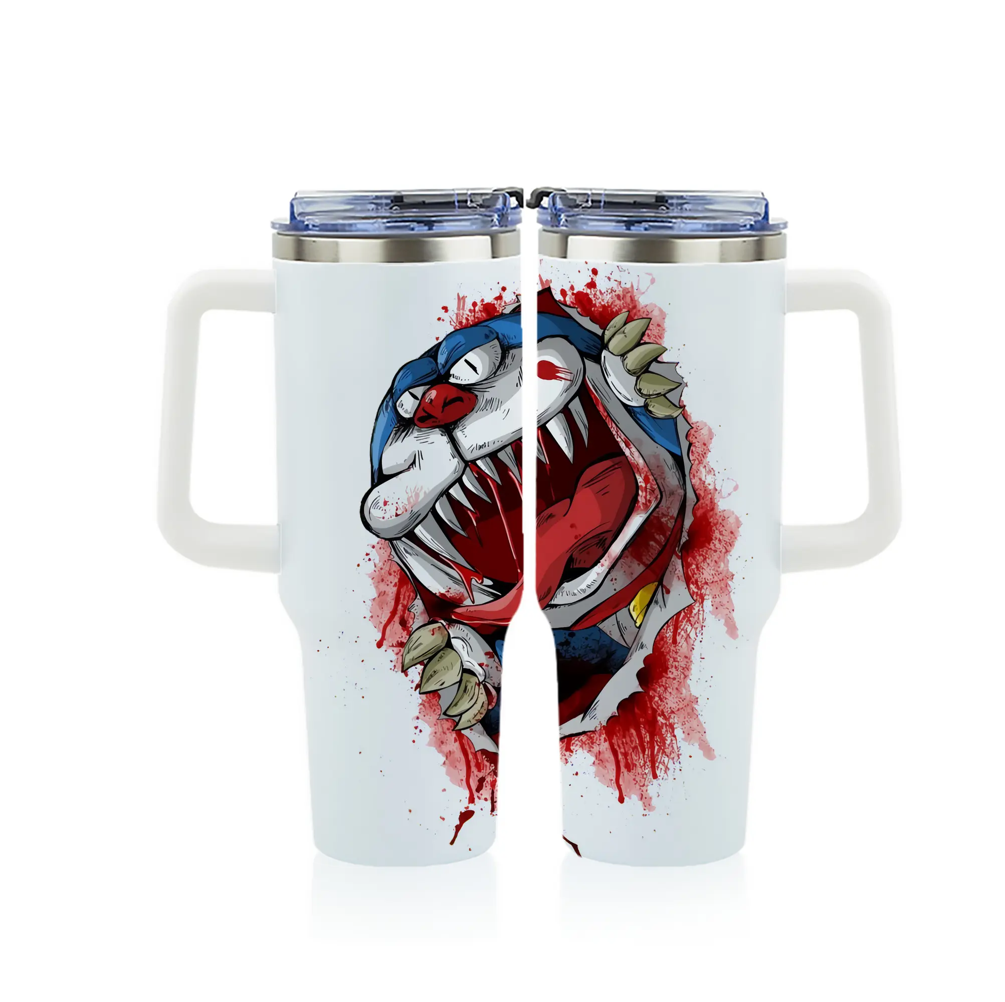 ドラえもん グッズドラえもん - 1200mL フルプリント車用タンブラー ・ 304ステンレス 内側 ・ 201ステンレス 外側 ・ 保温 保冷 ・ 通勤 ドライブ アウトドア用