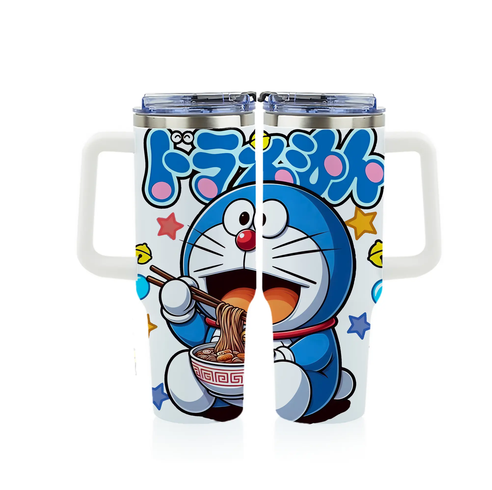 ドラえもん グッズドラえもん - 1200mL フルプリント車用タンブラー ・ 304ステンレス 内側 ・ 201ステンレス 外側 ・ 保温 保冷 ・ 通勤 ドライブ アウトドア用