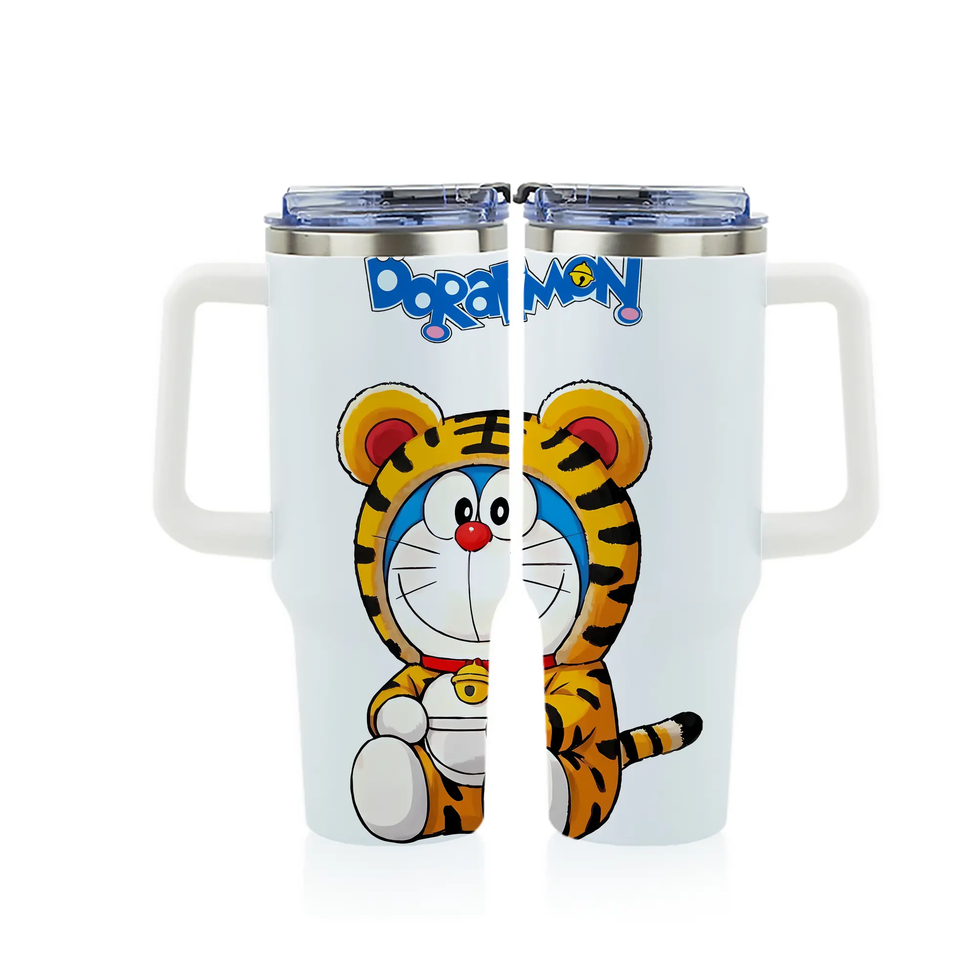 ドラえもん グッズドラえもん - 1200mL フルプリント車用タンブラー ・ 304ステンレス 内側 ・ 201ステンレス 外側 ・ 保温 保冷 ・ 通勤 ドライブ アウトドア用