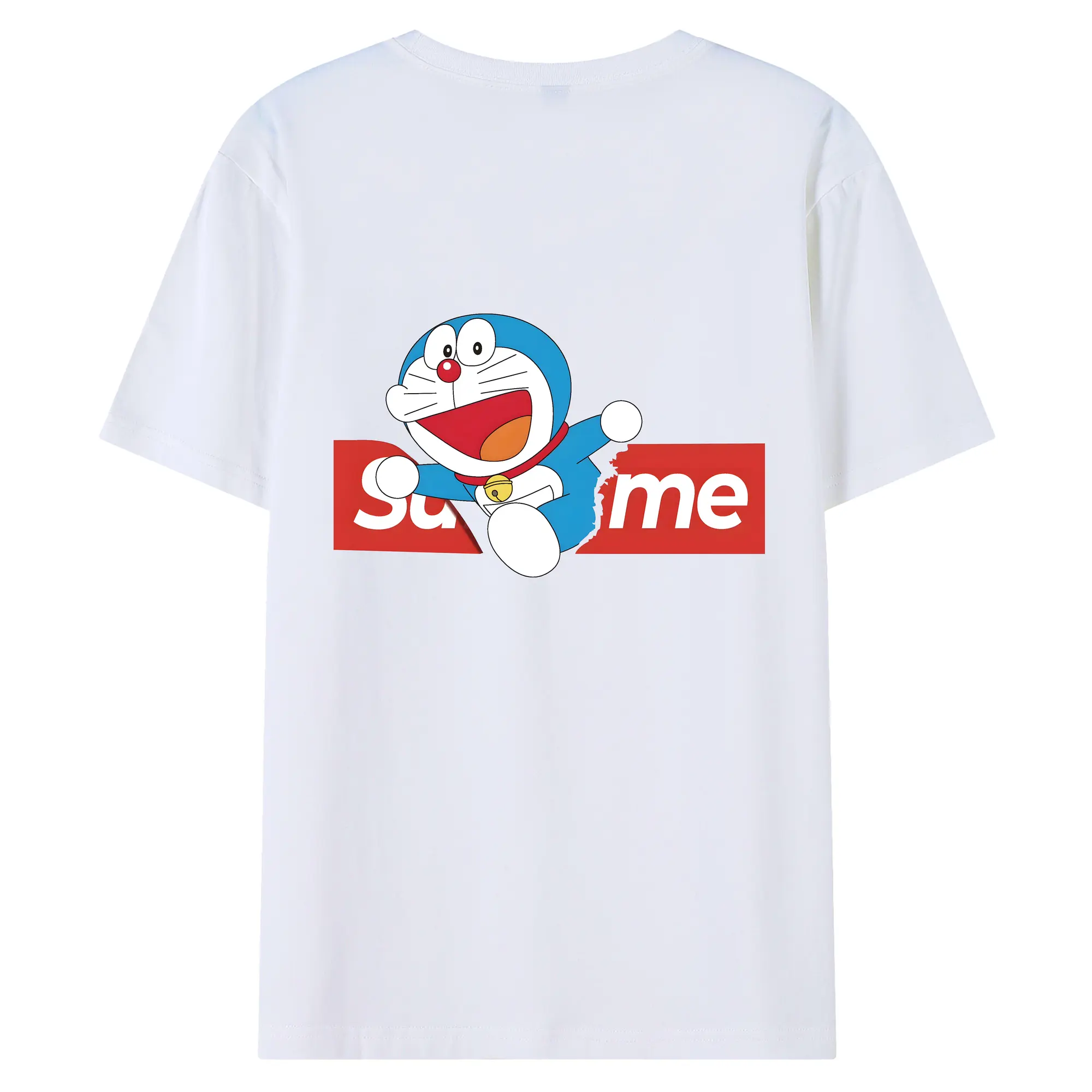 ドラえもん グッズドラえもん - 綿100％ 半袖Tシャツ ・ バックプリント ・ 快適 通気性 ・ 日常使い 散歩 スポーツ用