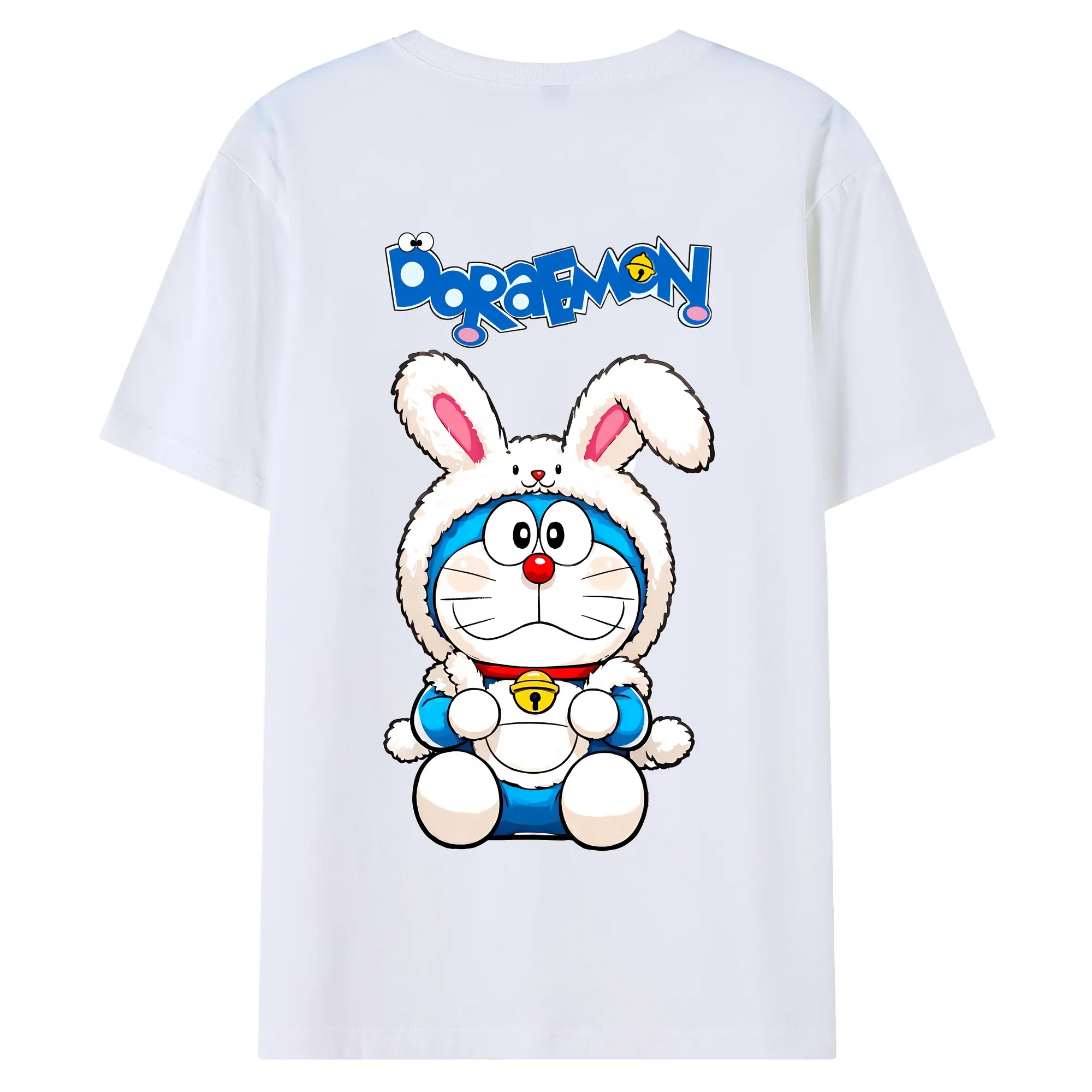 ドラえもん グッズドラえもん - 綿100％ 半袖Tシャツ ・ バックプリント ・ 快適 通気性 ・ 日常使い 散歩 スポーツ用