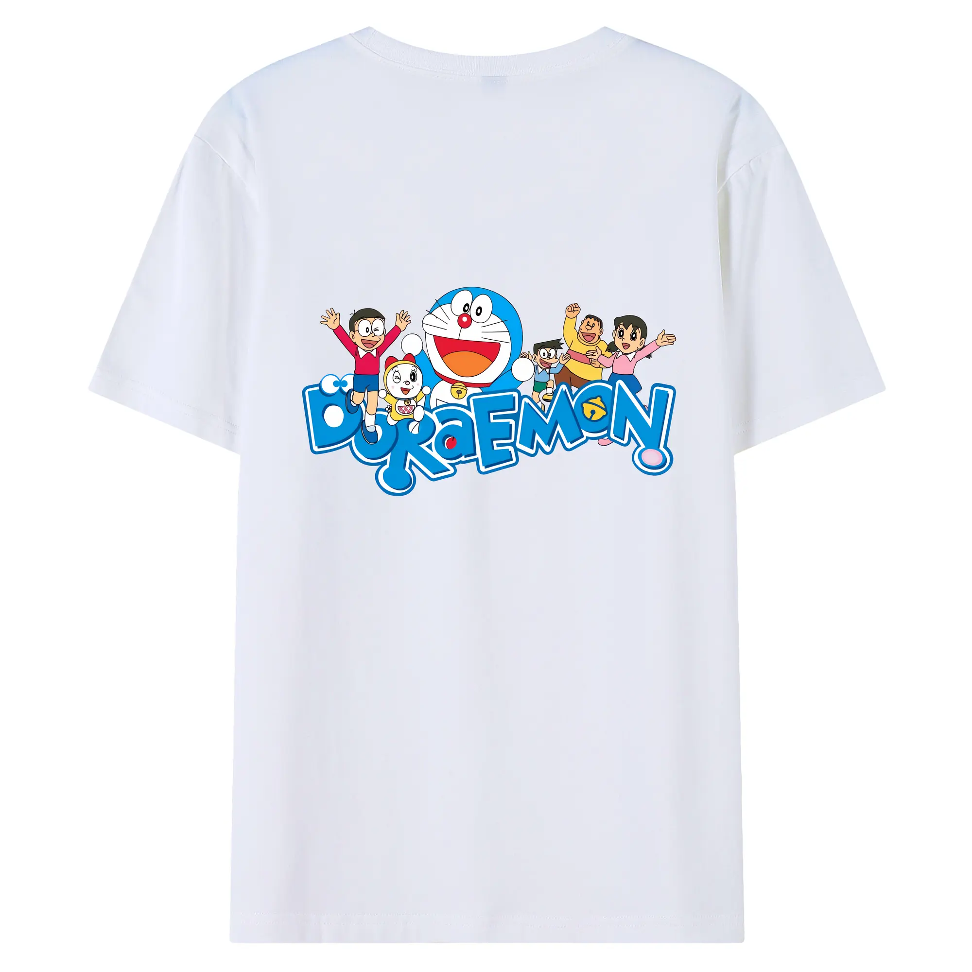 ドラえもん グッズドラえもん - 綿100％ 半袖Tシャツ ・ バックプリント ・ 快適 通気性 ・ 日常使い 散歩 スポーツ用