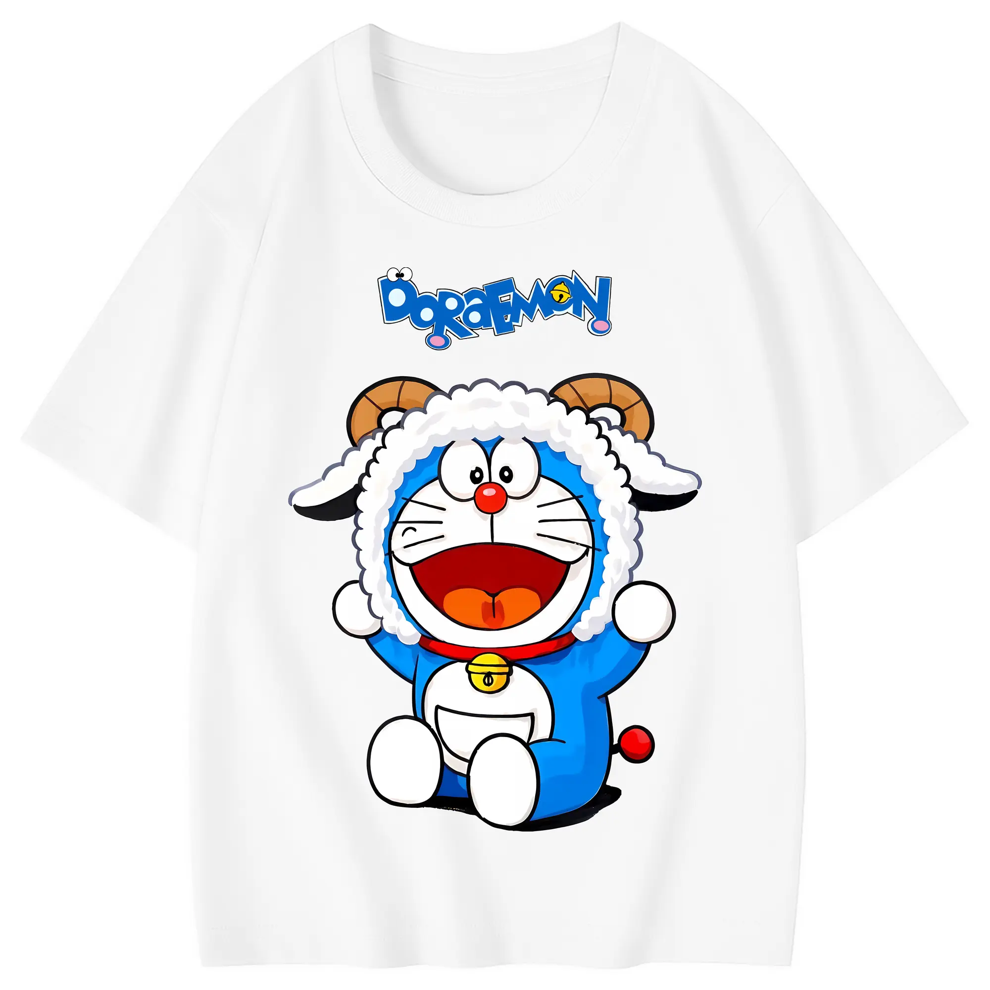 ドラえもん グッズドラえもん - 綿100％ キッズTシャツ ・ フロントプリント ・ 快適 通気性 ・ スポーツ カジュアル 散歩用
