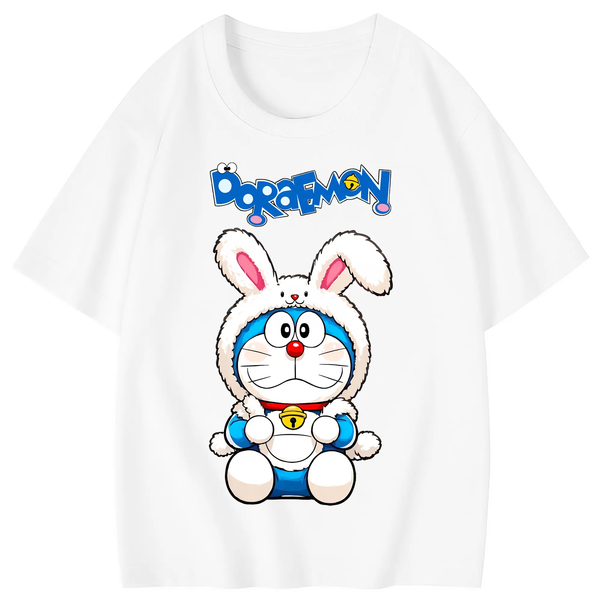 ドラえもん グッズドラえもん - 綿100％ キッズTシャツ ・ フロントプリント ・ 快適 通気性 ・ スポーツ カジュアル 散歩用