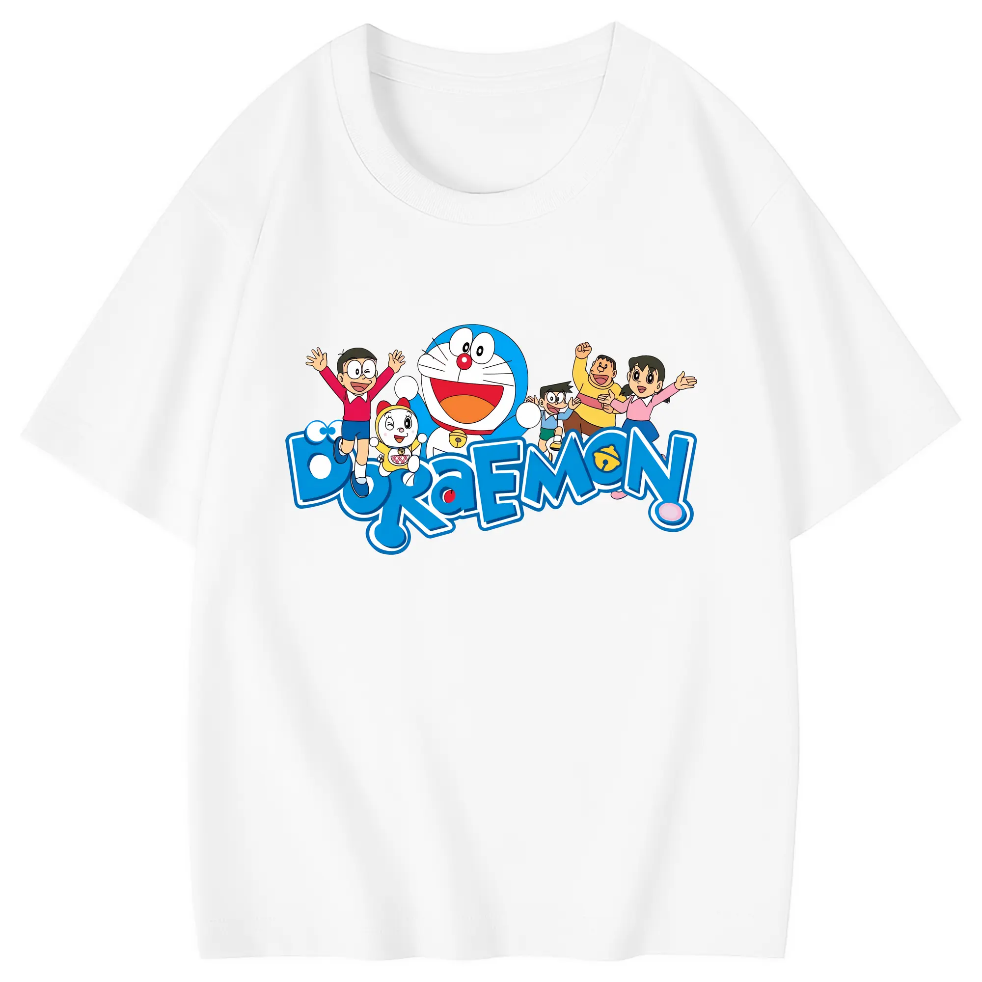 ドラえもん グッズドラえもん - 綿100％ キッズTシャツ ・ フロントプリント ・ 快適 通気性 ・ スポーツ カジュアル 散歩用