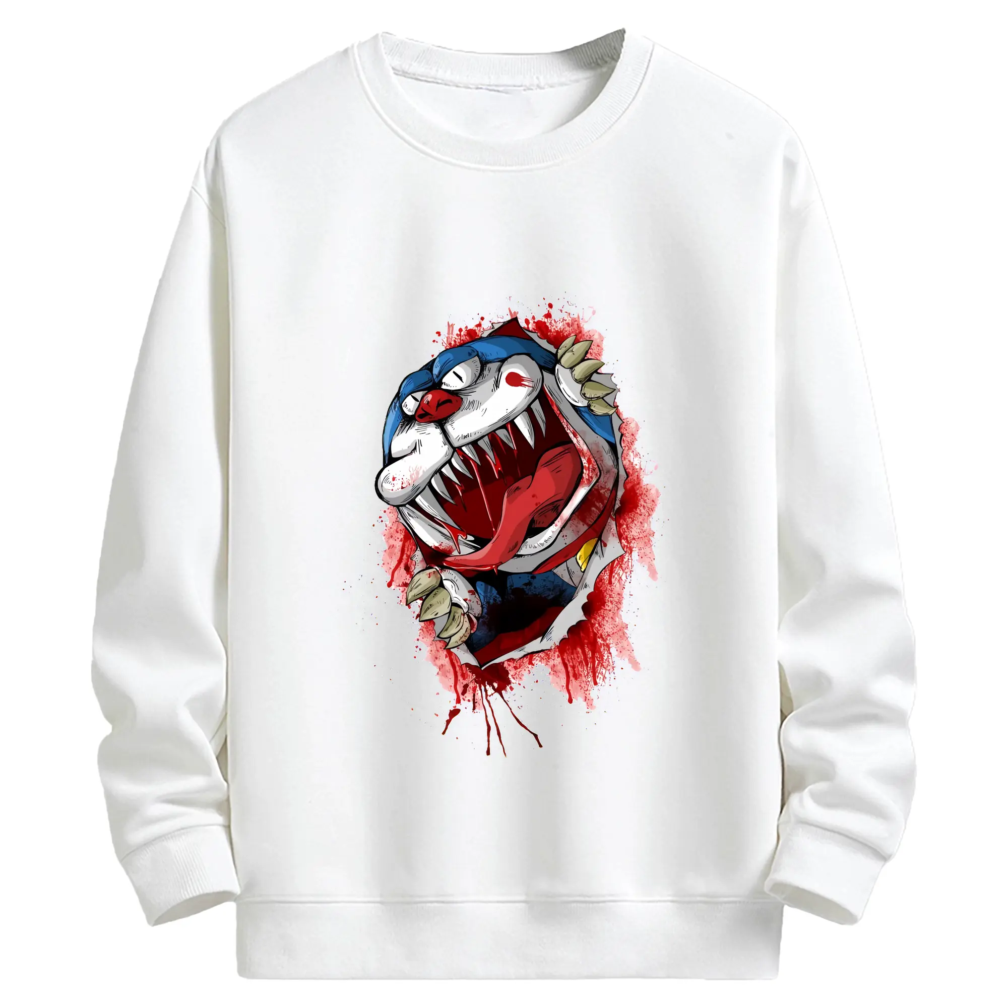 ドラえもん グッズドラえもん - キッズ クルーネックスウェットシャツ ・ フロントプリント ・ 綿80％ ポリエステル20％ ・ 快適 通学 スポーツ 日常使い お散歩用