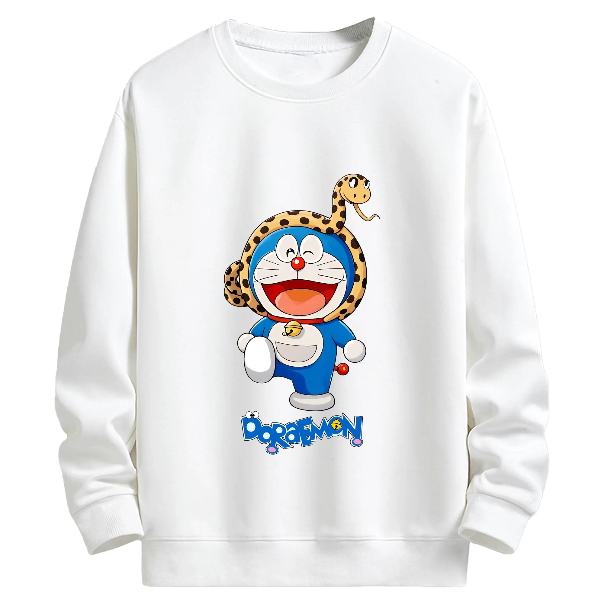 ドラえもん グッズドラえもん - キッズ クルーネックスウェットシャツ ・ フロントプリント ・ 綿80％ ポリエステル20％ ・ 快適 通学 スポーツ 日常使い お散歩用