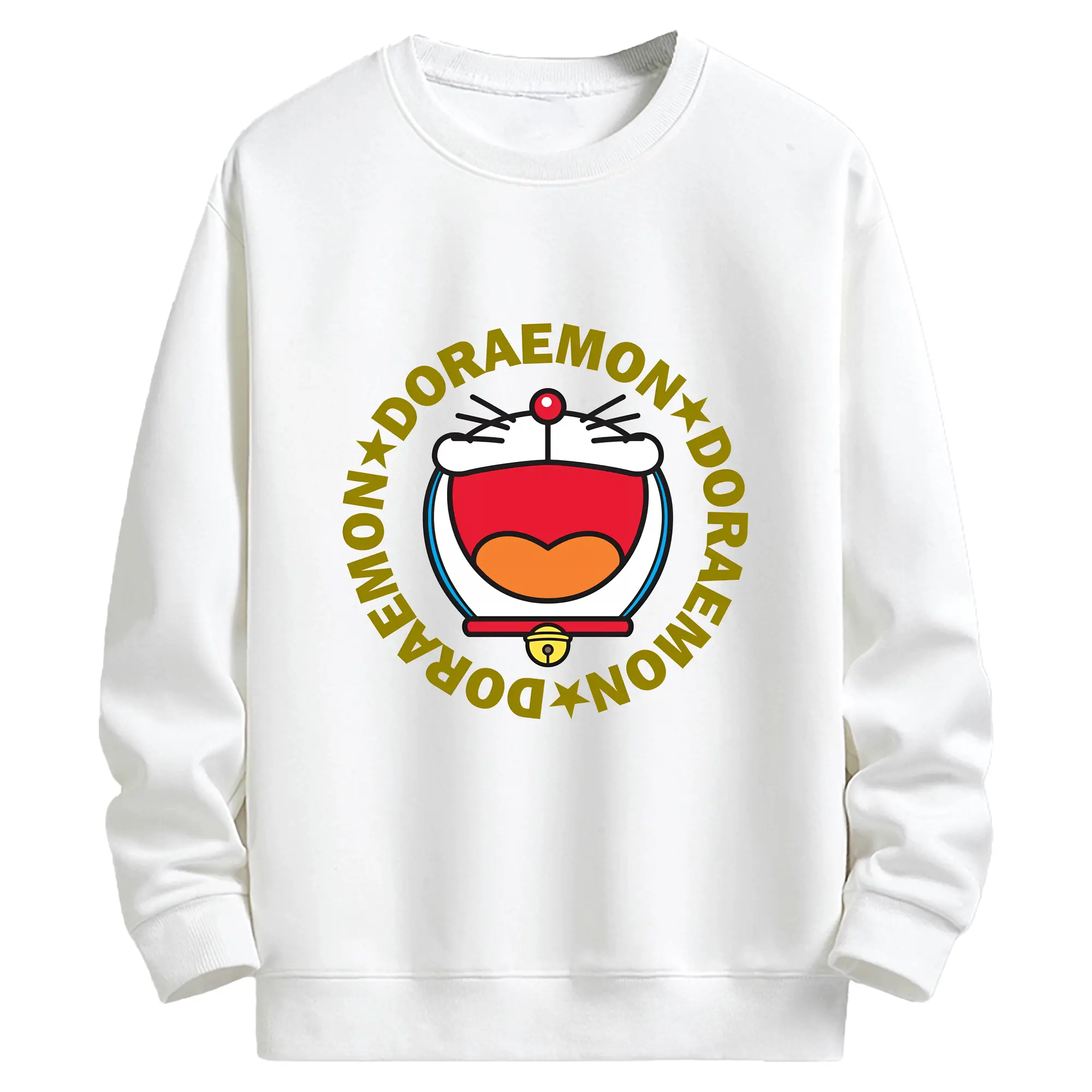 ドラえもん グッズドラえもん - キッズ クルーネックスウェットシャツ ・ フロントプリント ・ 綿80％ ポリエステル20％ ・ 快適 通学 スポーツ 日常使い お散歩用