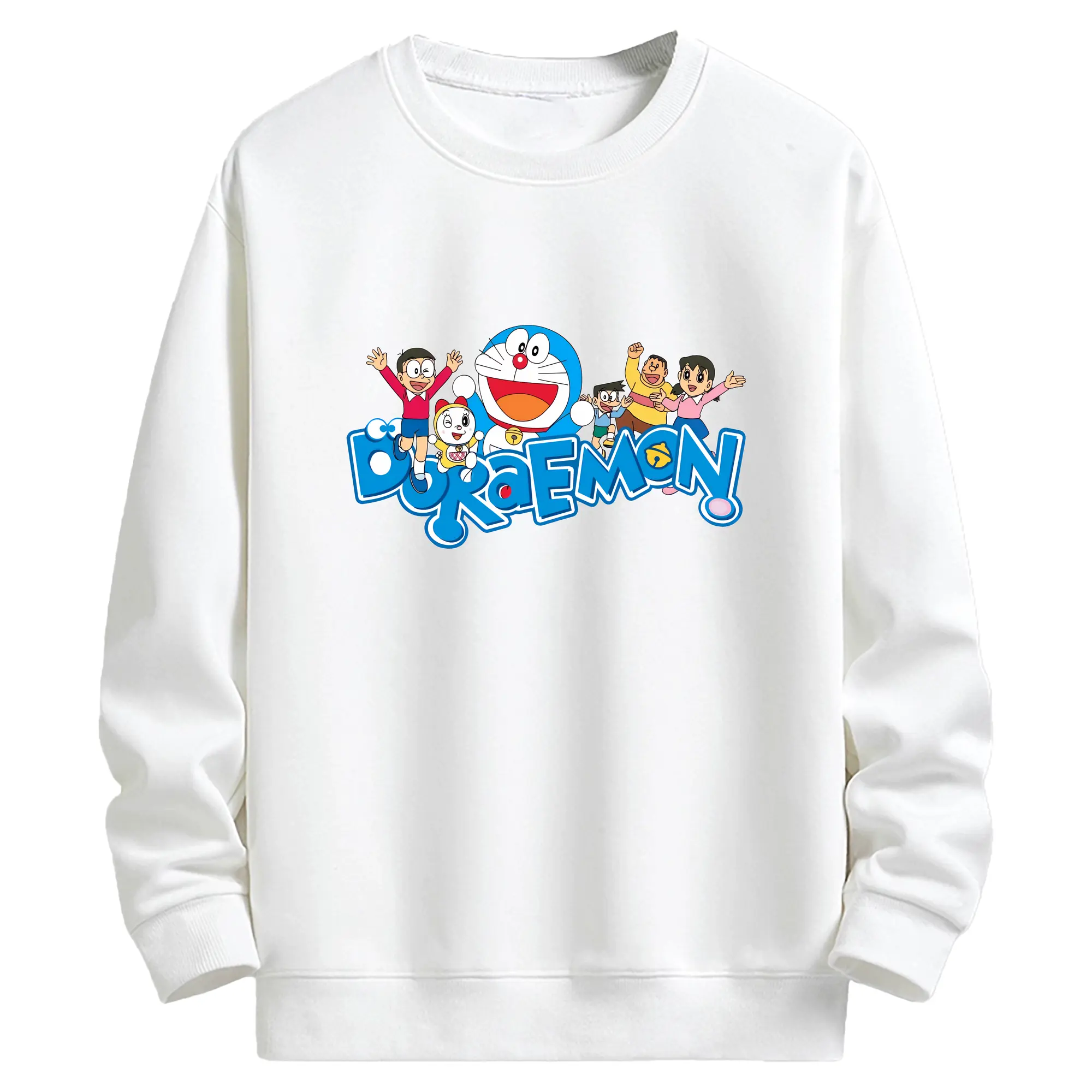 ドラえもん グッズドラえもん - キッズ クルーネックスウェットシャツ ・ フロントプリント ・ 綿80％ ポリエステル20％ ・ 快適 通学 スポーツ 日常使い お散歩用