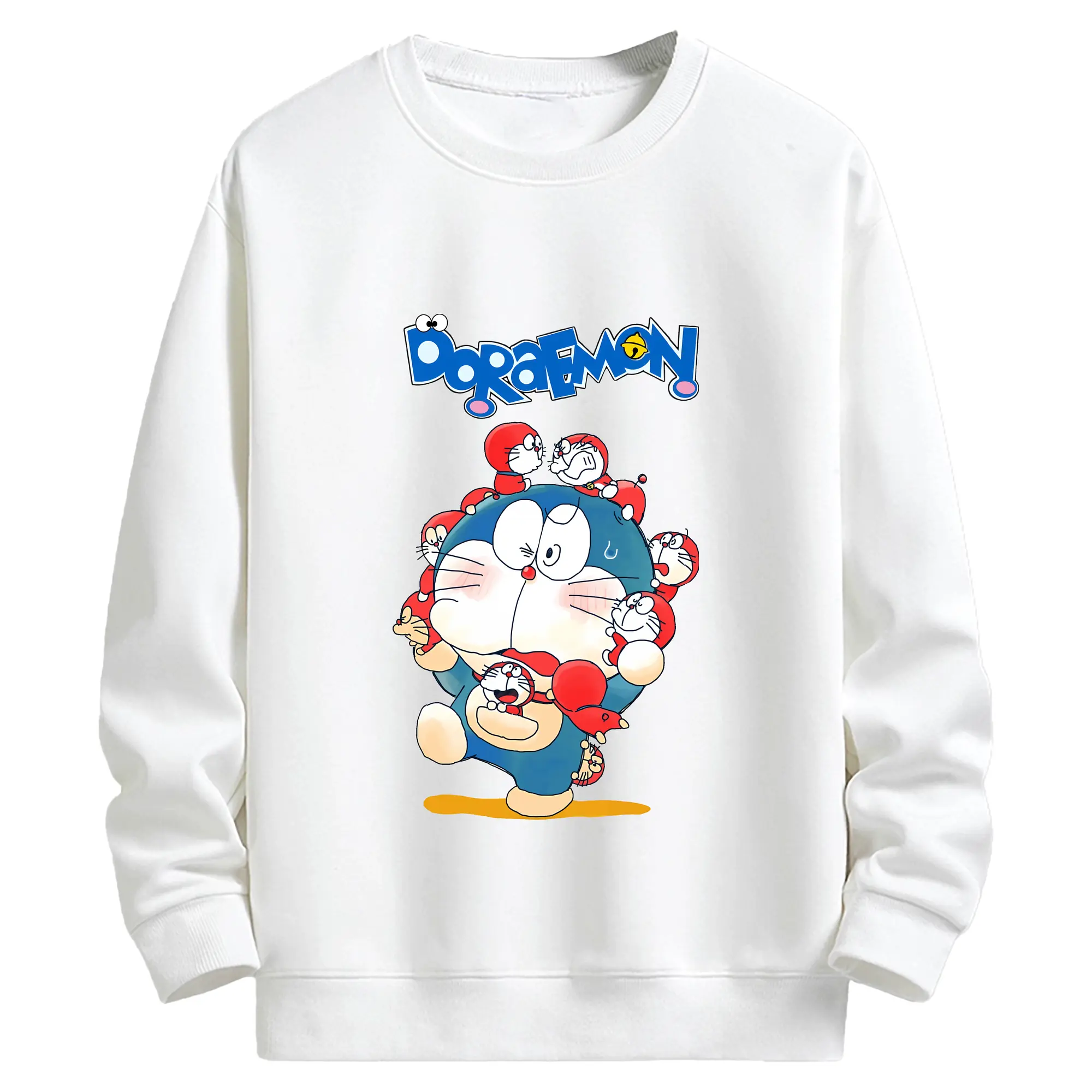 ドラえもん グッズドラえもん - キッズ クルーネックスウェットシャツ ・ フロントプリント ・ 綿80％ ポリエステル20％ ・ 快適 通学 スポーツ 日常使い お散歩用
