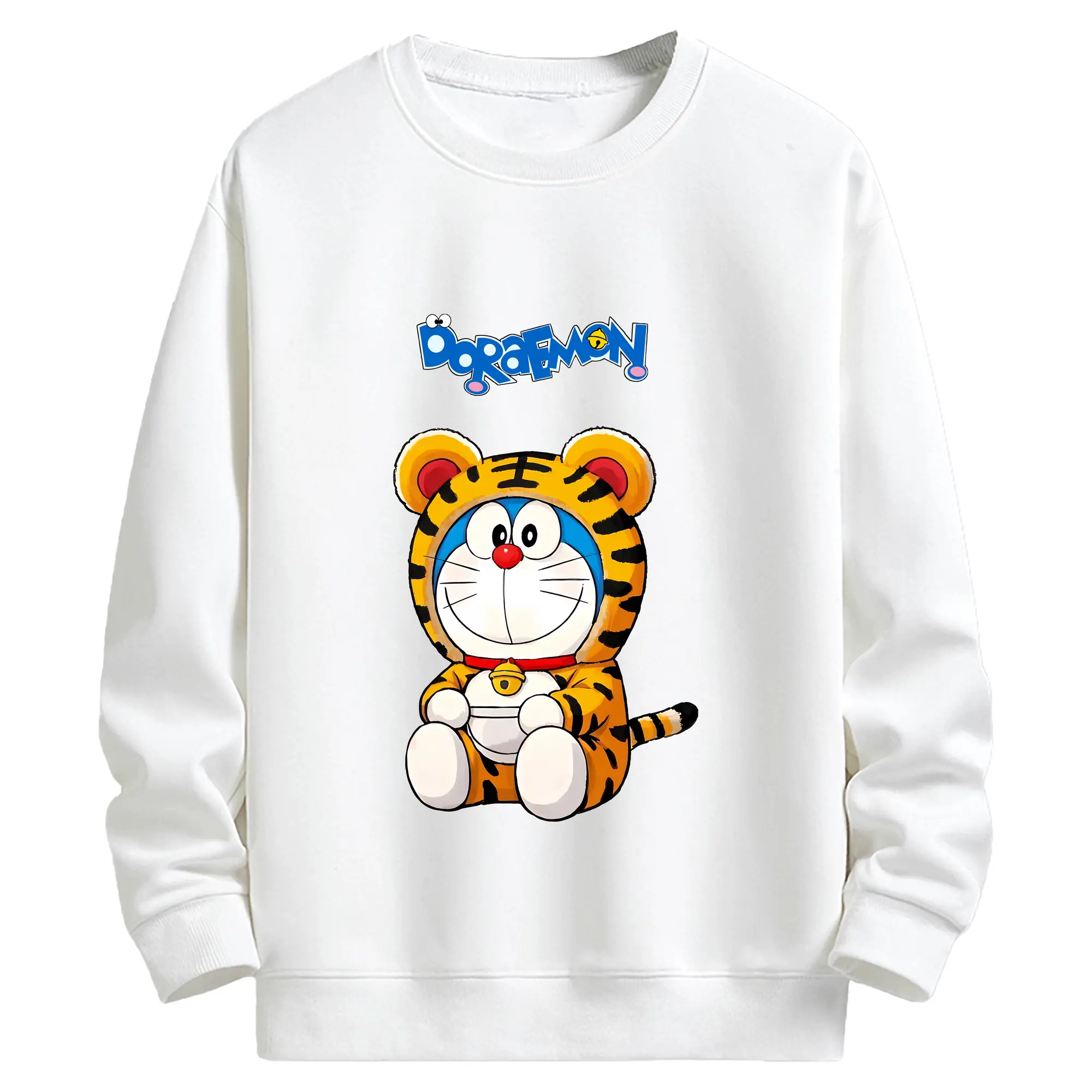 ドラえもん グッズドラえもん - キッズ クルーネックスウェットシャツ ・ フロントプリント ・ 綿80％ ポリエステル20％ ・ 快適 通学 スポーツ 日常使い お散歩用