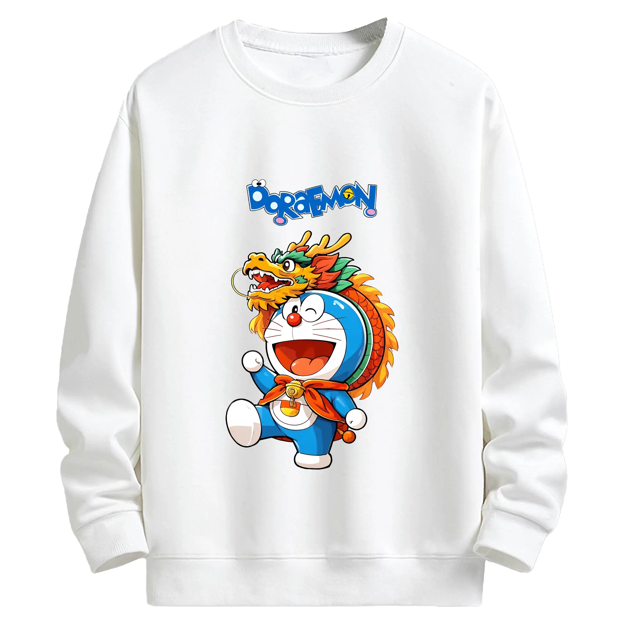 ドラえもん グッズドラえもん - キッズ クルーネックスウェットシャツ ・ フロントプリント ・ 綿80％ ポリエステル20％ ・ 快適 通学 スポーツ 日常使い お散歩用