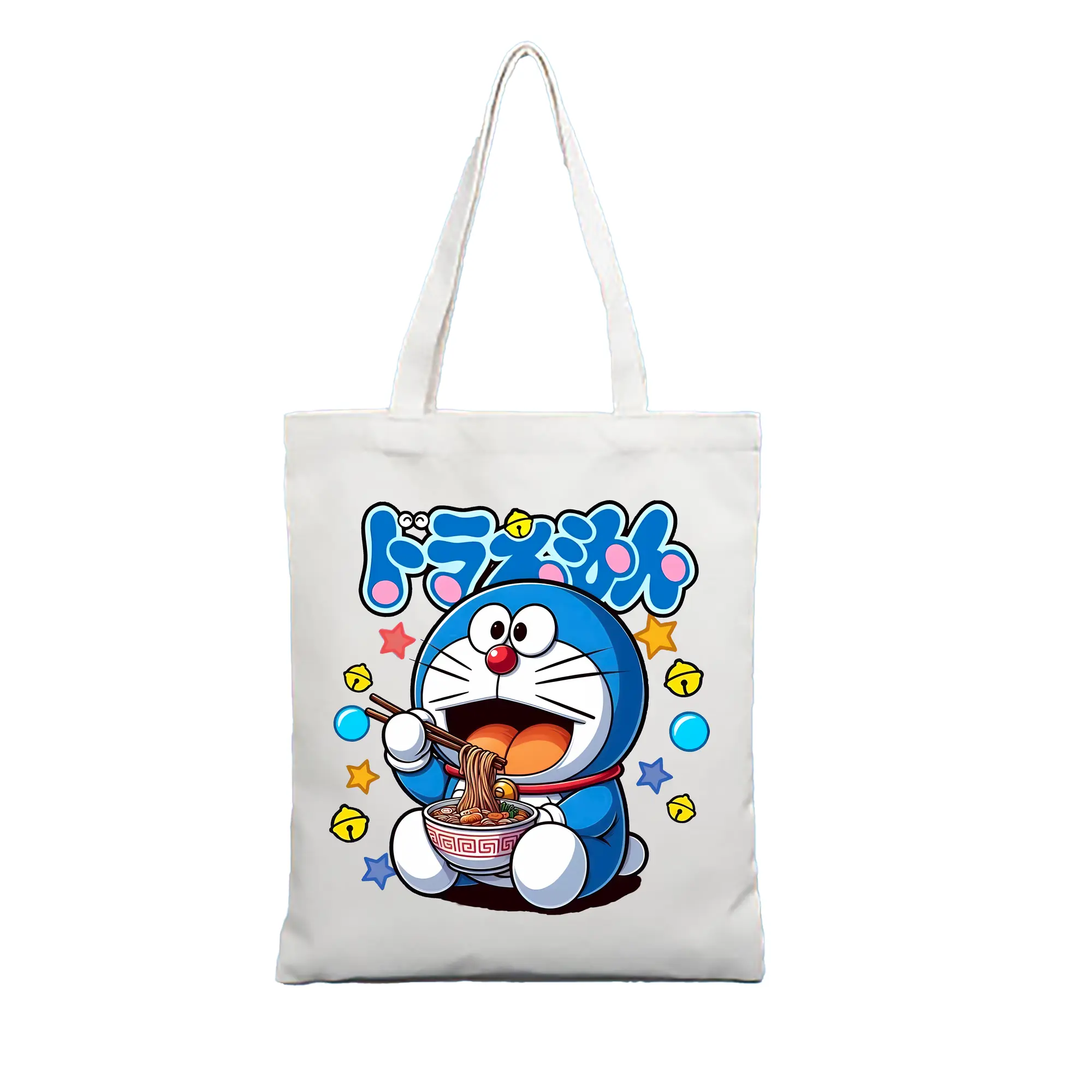 ドラえもん グッズドラえもん - 縦型キャンバス手提げバッグ（トートバッグ） ・ キャンバス素材 ・ ショッピング用 ・ 軽量 丈夫 お手入れ簡単