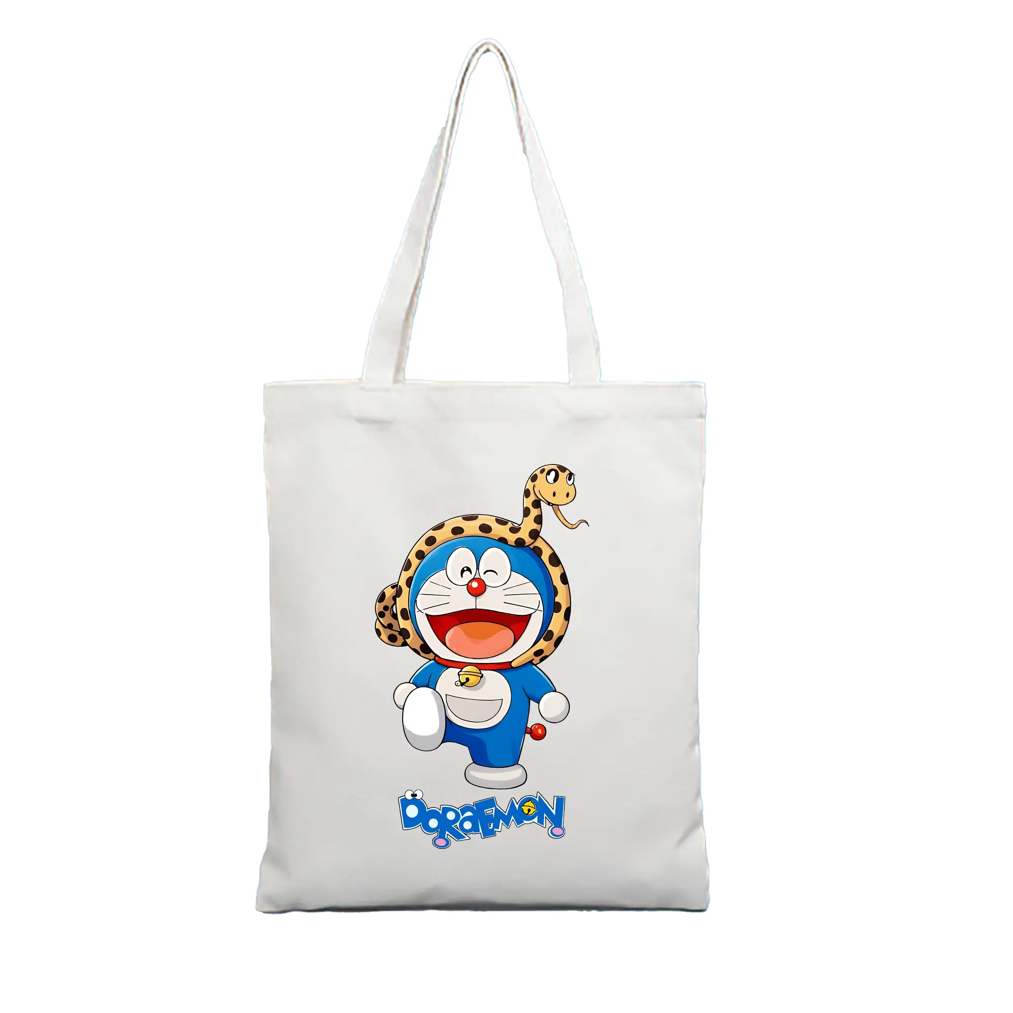 ドラえもん グッズドラえもん - 縦型キャンバス手提げバッグ（トートバッグ） ・ キャンバス素材 ・ ショッピング用 ・ 軽量 丈夫 お手入れ簡単