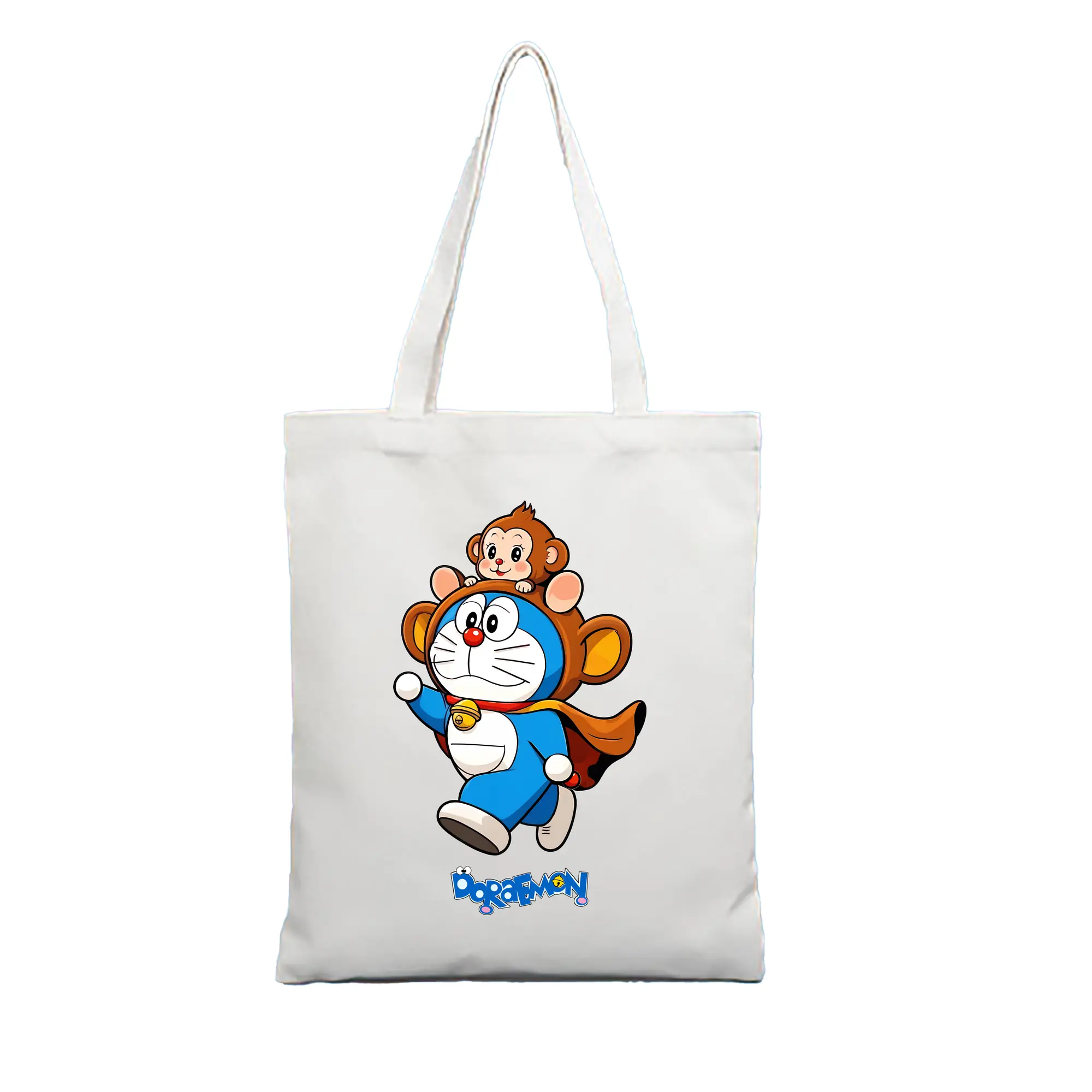 ドラえもん グッズドラえもん - 縦型キャンバス手提げバッグ（トートバッグ） ・ キャンバス素材 ・ ショッピング用 ・ 軽量 丈夫 お手入れ簡単