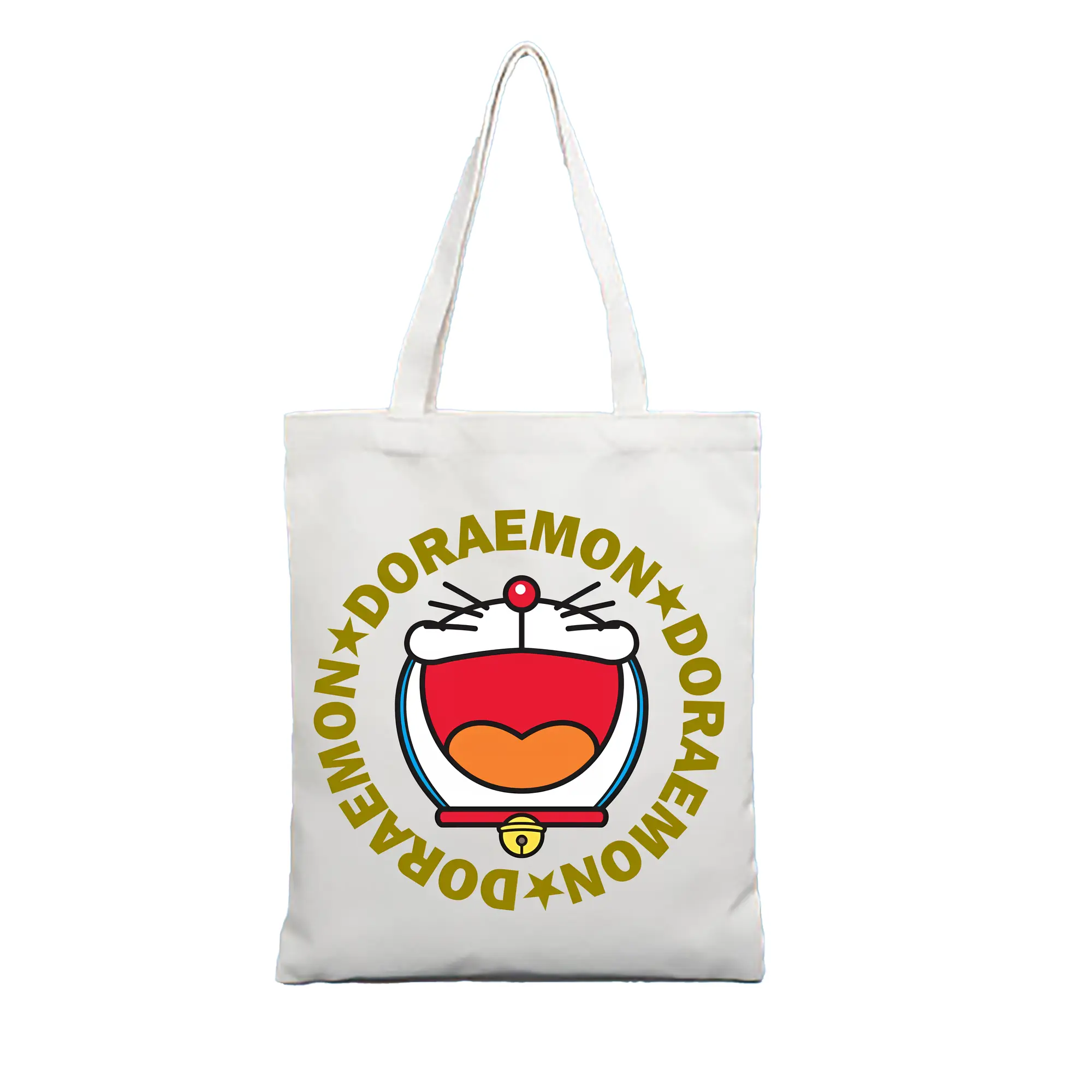 ドラえもん グッズドラえもん - 縦型キャンバス手提げバッグ（トートバッグ） ・ キャンバス素材 ・ ショッピング用 ・ 軽量 丈夫 お手入れ簡単