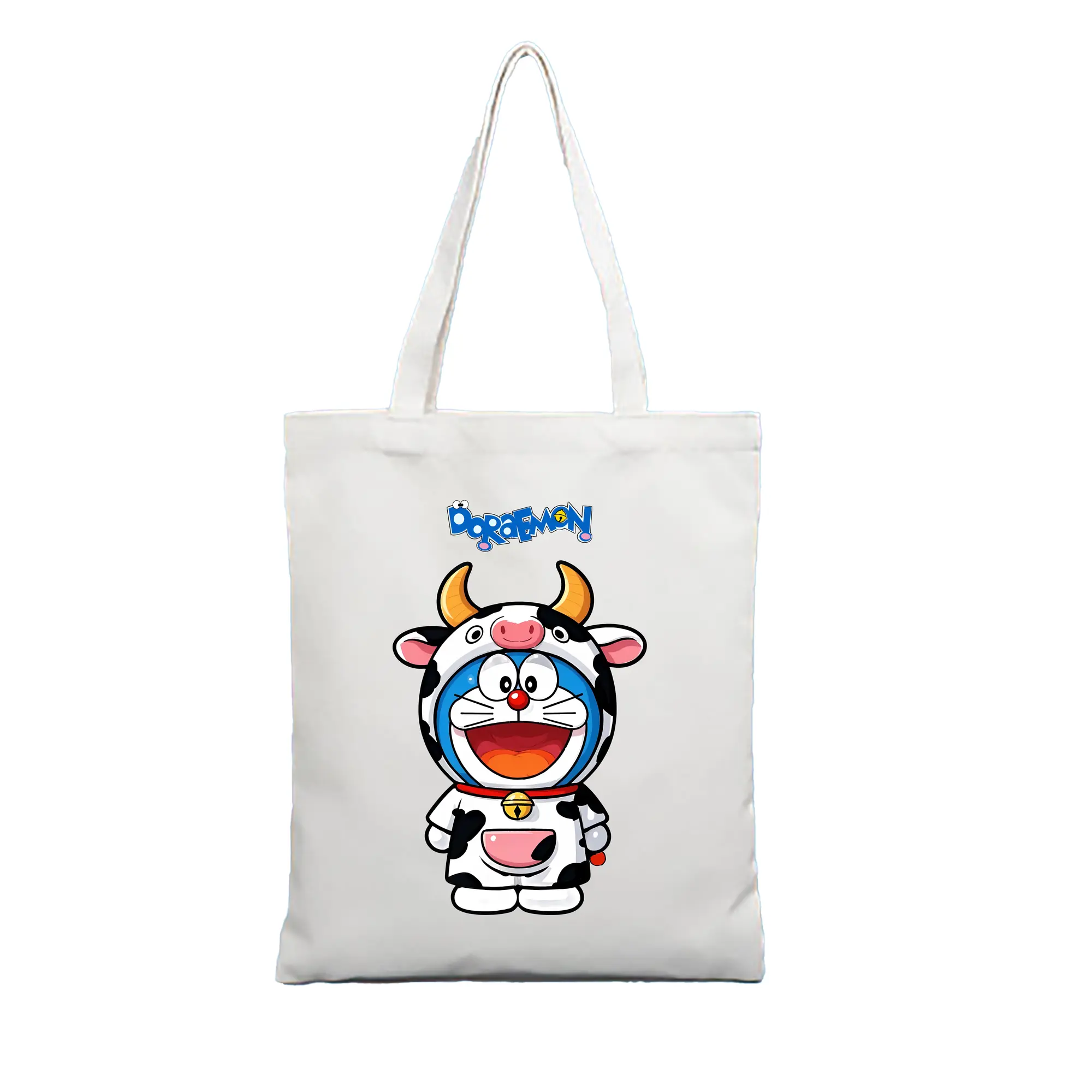 ドラえもん グッズドラえもん - 縦型キャンバス手提げバッグ（トートバッグ） ・ キャンバス素材 ・ ショッピング用 ・ 軽量 丈夫 お手入れ簡単