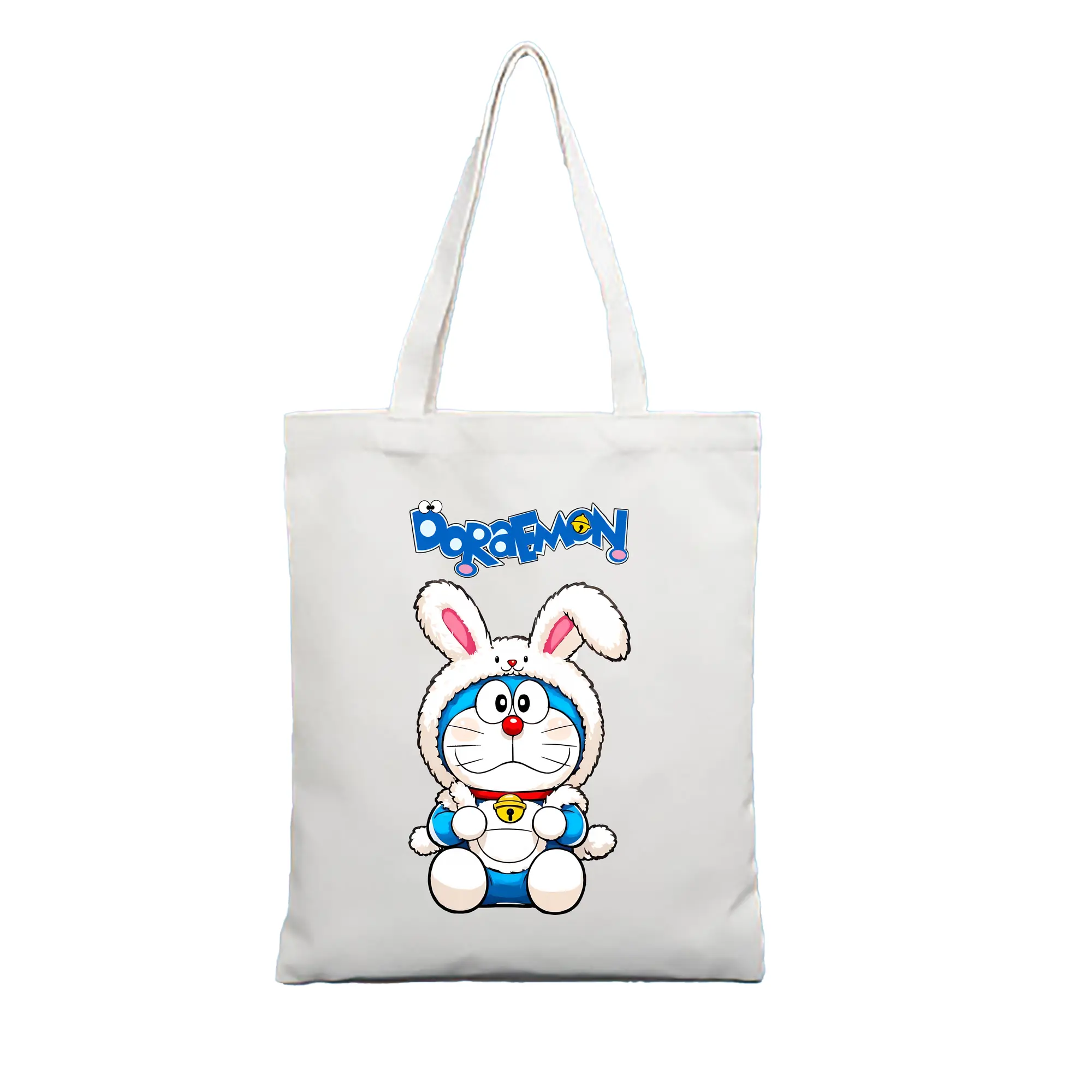ドラえもん グッズドラえもん - 縦型キャンバス手提げバッグ（トートバッグ） ・ キャンバス素材 ・ ショッピング用 ・ 軽量 丈夫 お手入れ簡単