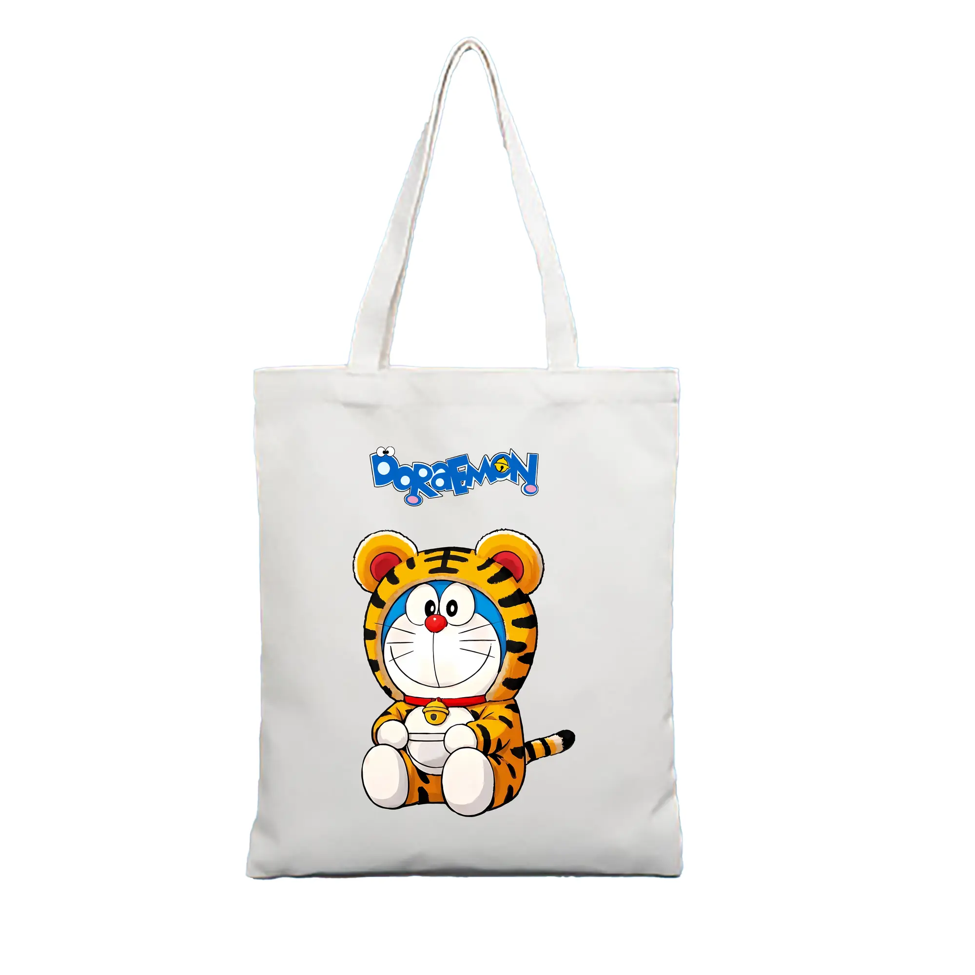 ドラえもん グッズドラえもん - 縦型キャンバス手提げバッグ（トートバッグ） ・ キャンバス素材 ・ ショッピング用 ・ 軽量 丈夫 お手入れ簡単